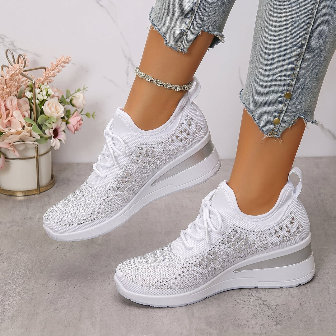Amber - Women's Breathable Low-Top Platform Trainers