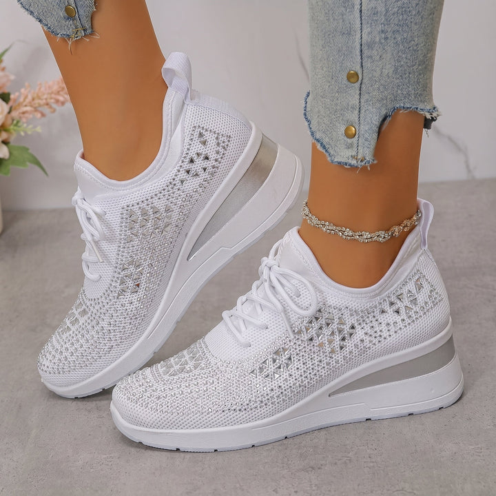 Amber - Women's Breathable Low-Top Platform Trainers