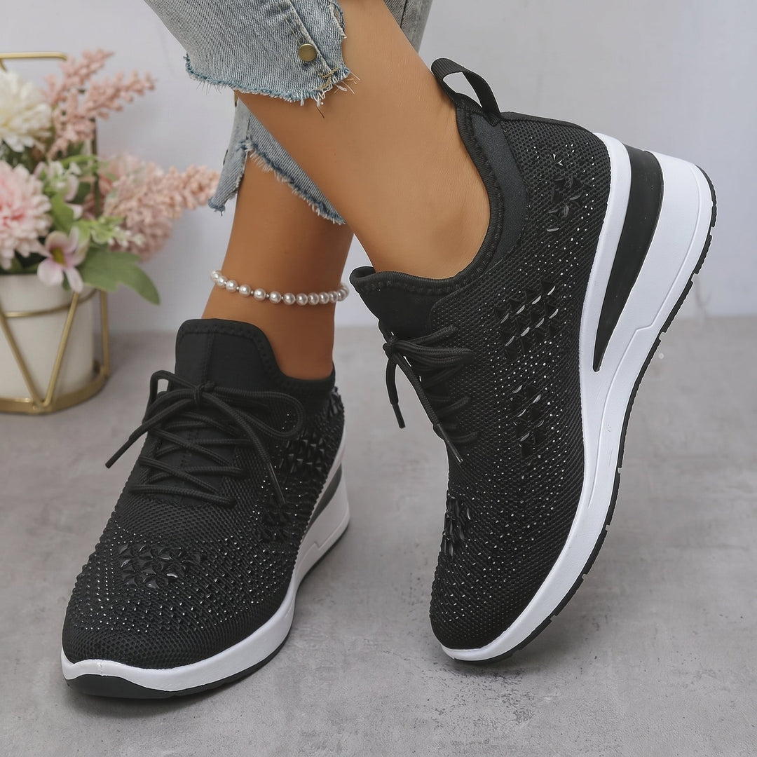 Amber - Women's Breathable Low-Top Platform Trainers