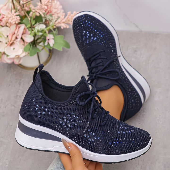Amber - Women's Breathable Low-Top Platform Trainers