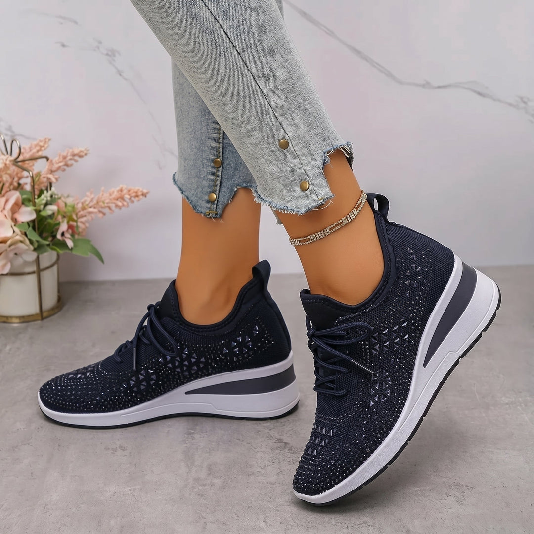 Amber - Women's Breathable Low-Top Platform Trainers