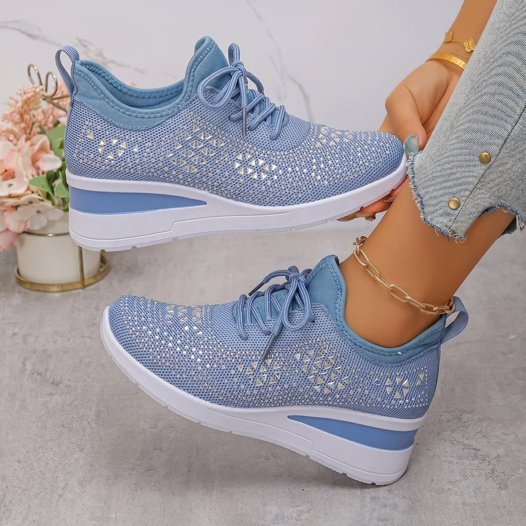 Amber - Women's Breathable Low-Top Platform Trainers