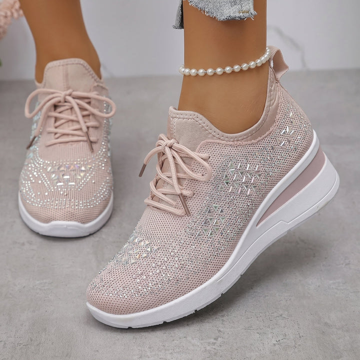 Amber - Women's Breathable Low-Top Platform Trainers