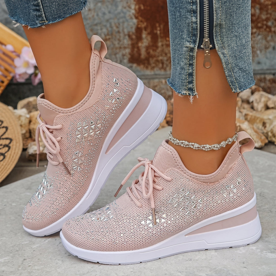 Amber - Women's Breathable Low-Top Platform Trainers