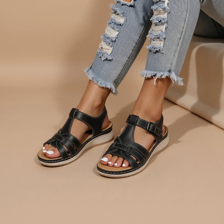 Helen - Women's Orthopaedic Velcro Strap Sandals