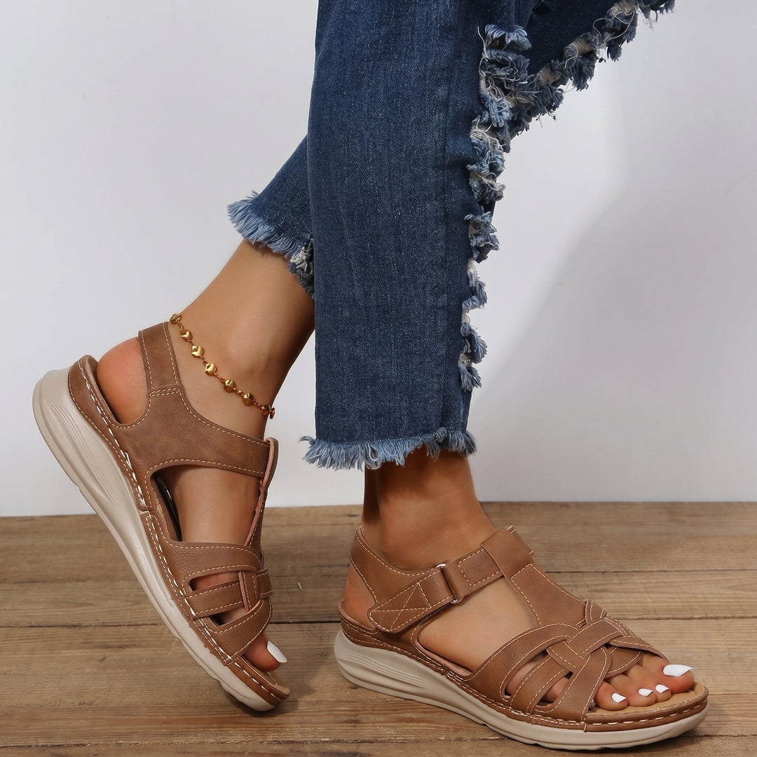 Helen - Women's Orthopaedic Velcro Strap Sandals