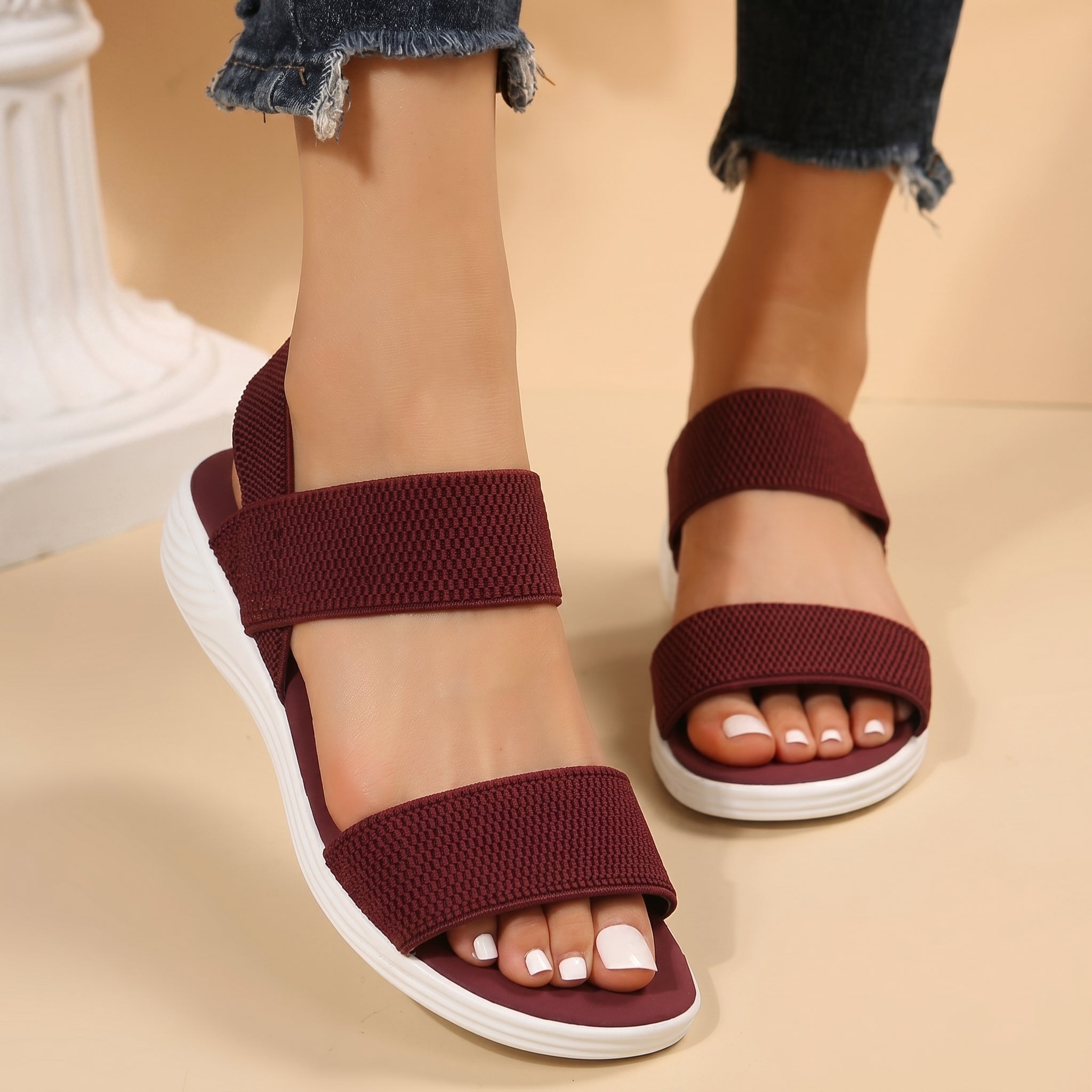 Amelie - Women's Orthopaedic Elastic Strap Sandals