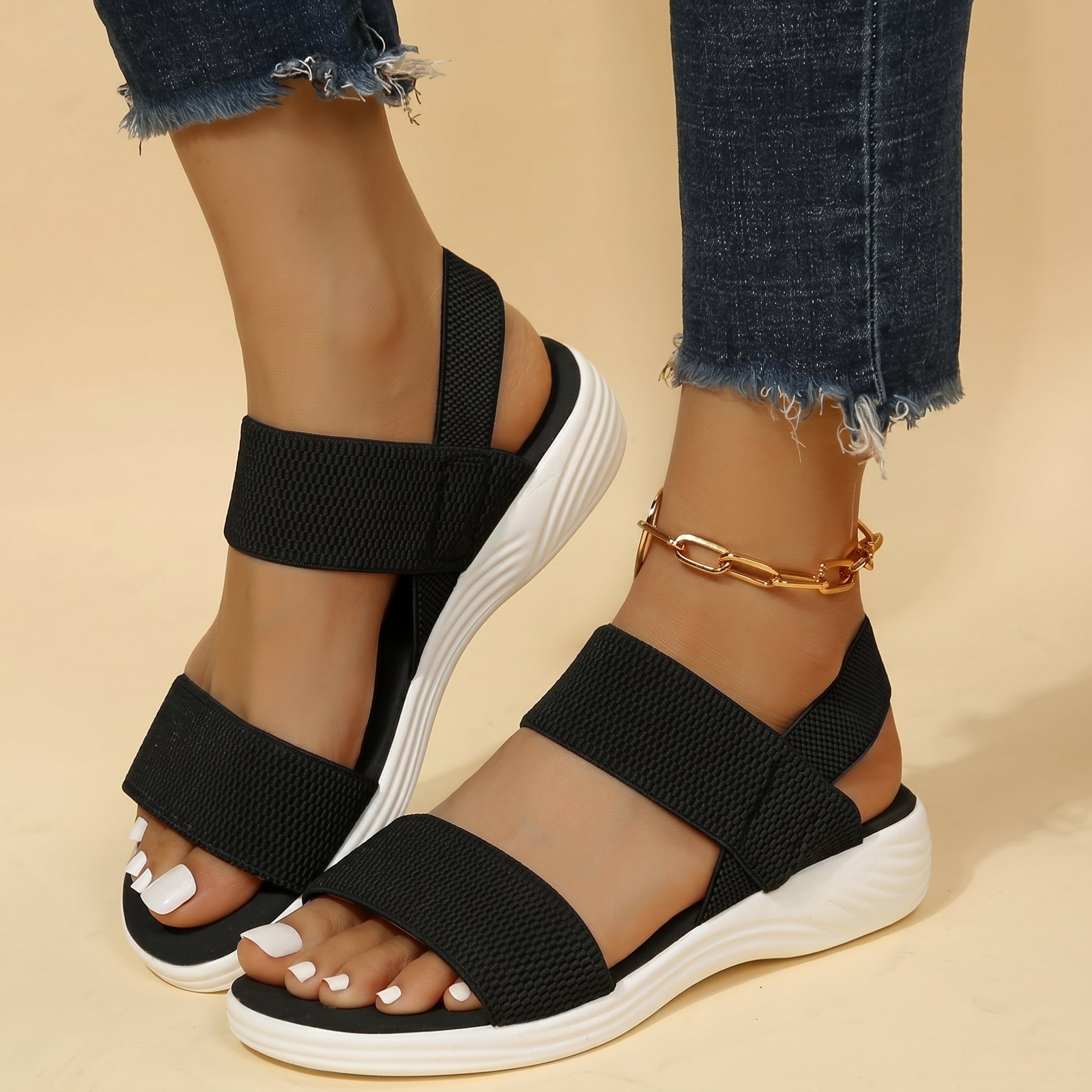Amelie - Women's Orthopaedic Elastic Strap Sandals