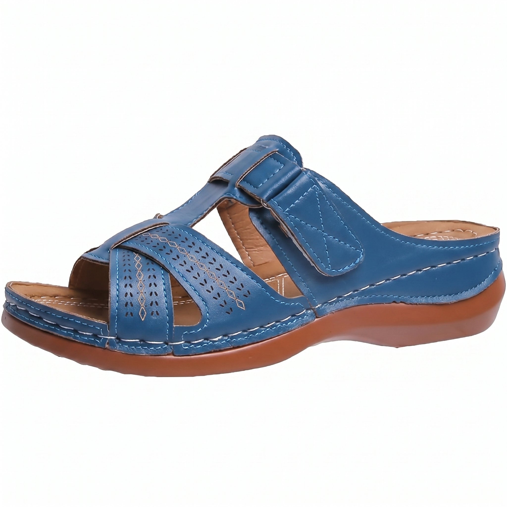 Anelie - Women's Orthopaedic Buckle Strap Wedge Sandals