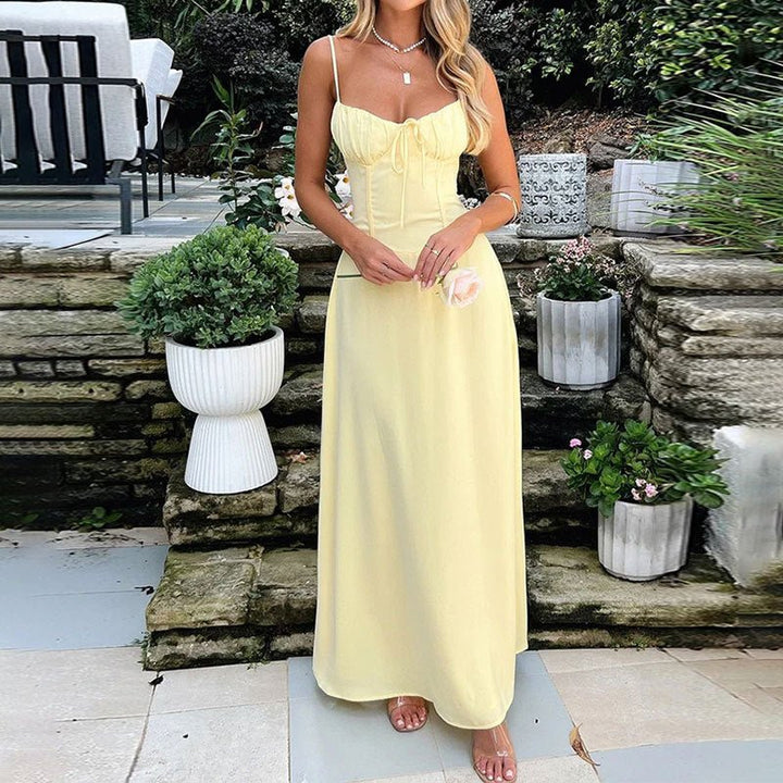 Annalena - Women's Wedding Guest Ruched  Maxi Dress