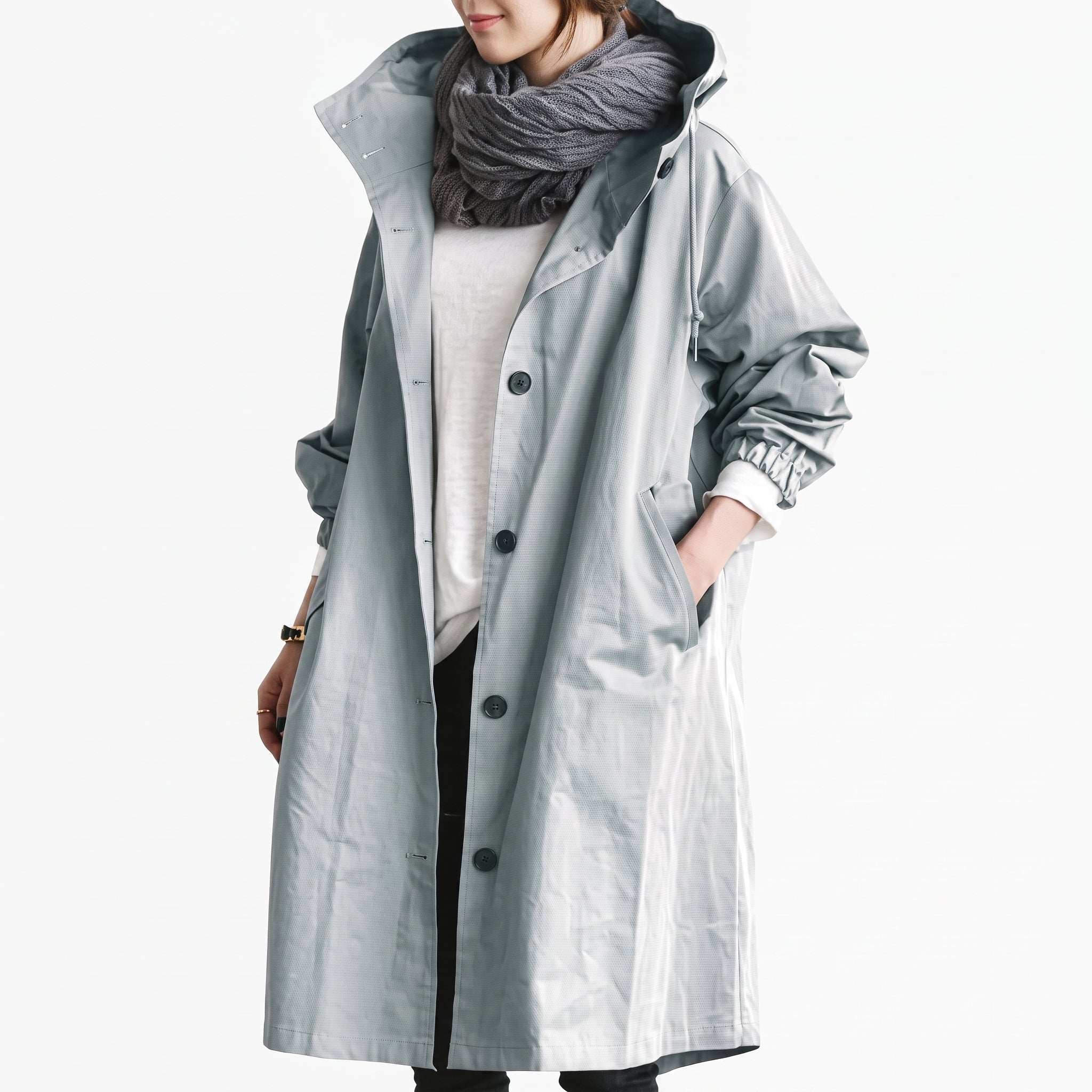 Amelia - Women's Longline Hooded Parka Coat