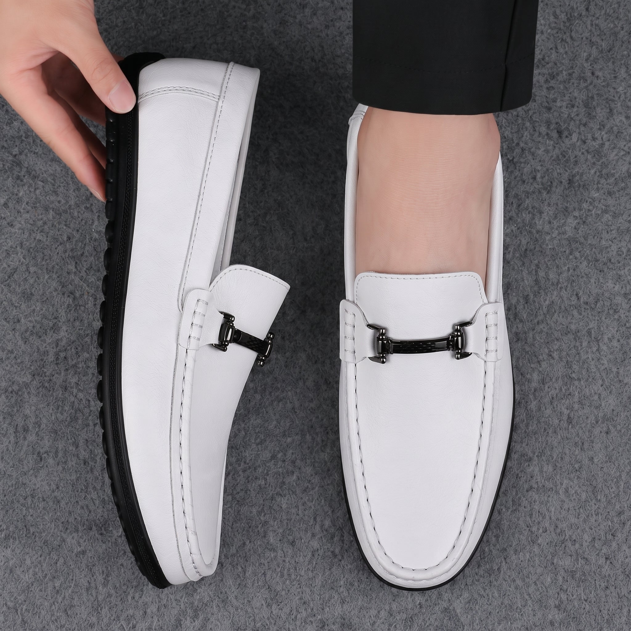 Brooks - Men's Smart Casual Loafers with Metal Bit Detail