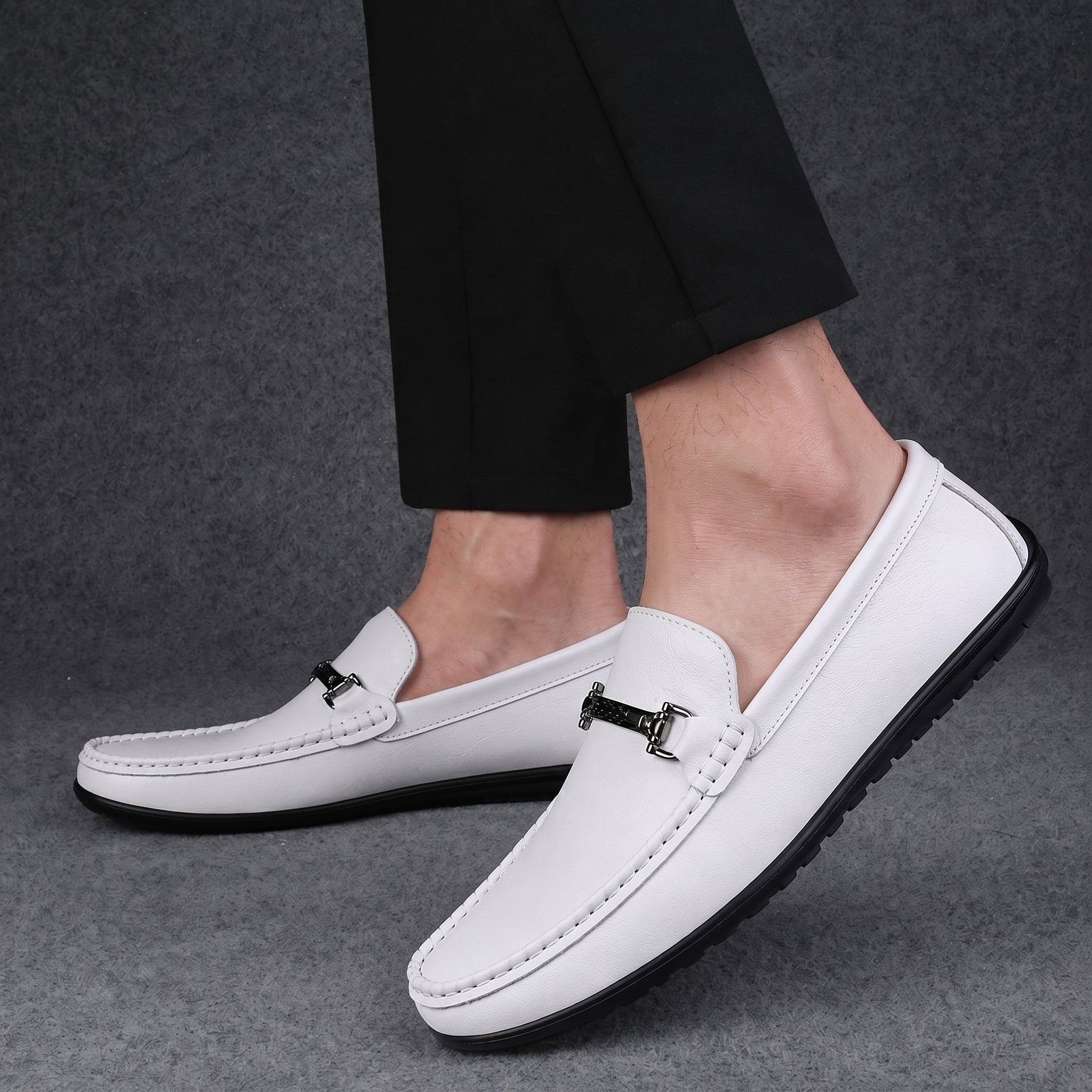 Brooks - Men's Smart Casual Loafers with Metal Bit Detail