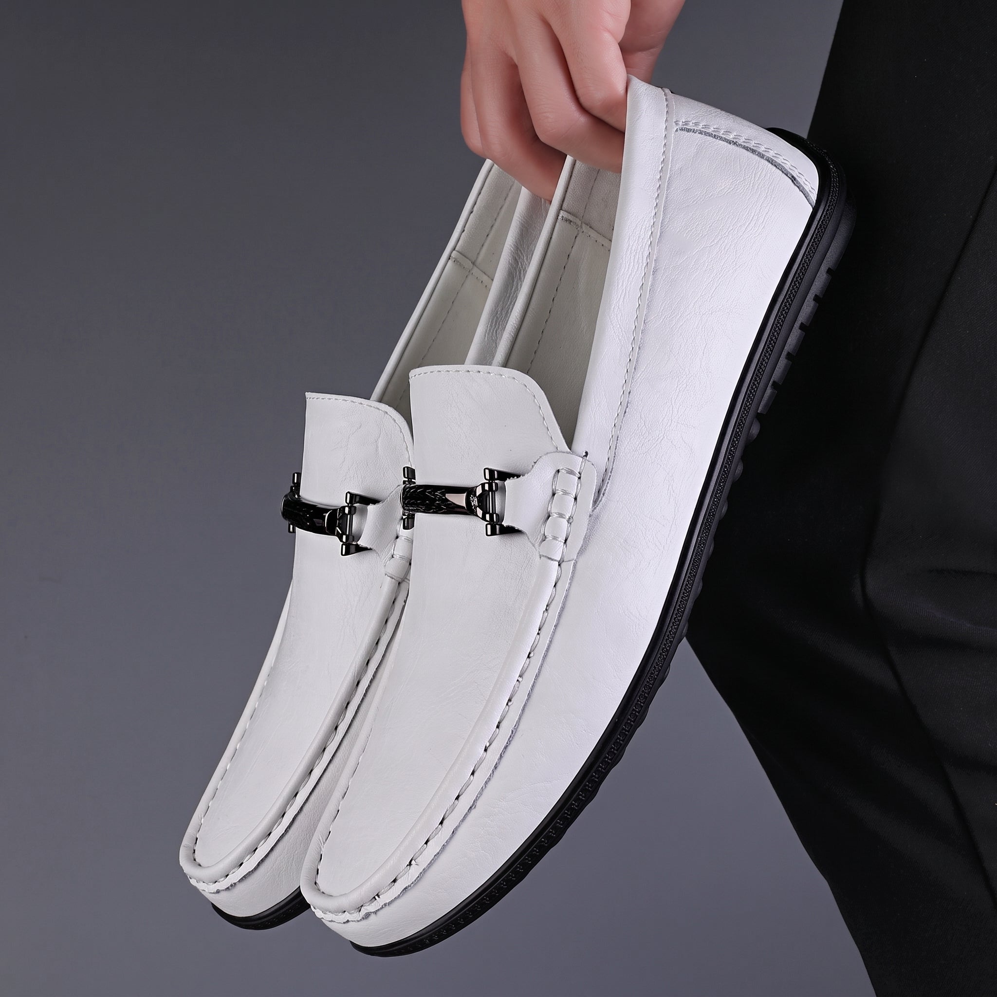 Brooks - Men's Smart Casual Loafers with Metal Bit Detail