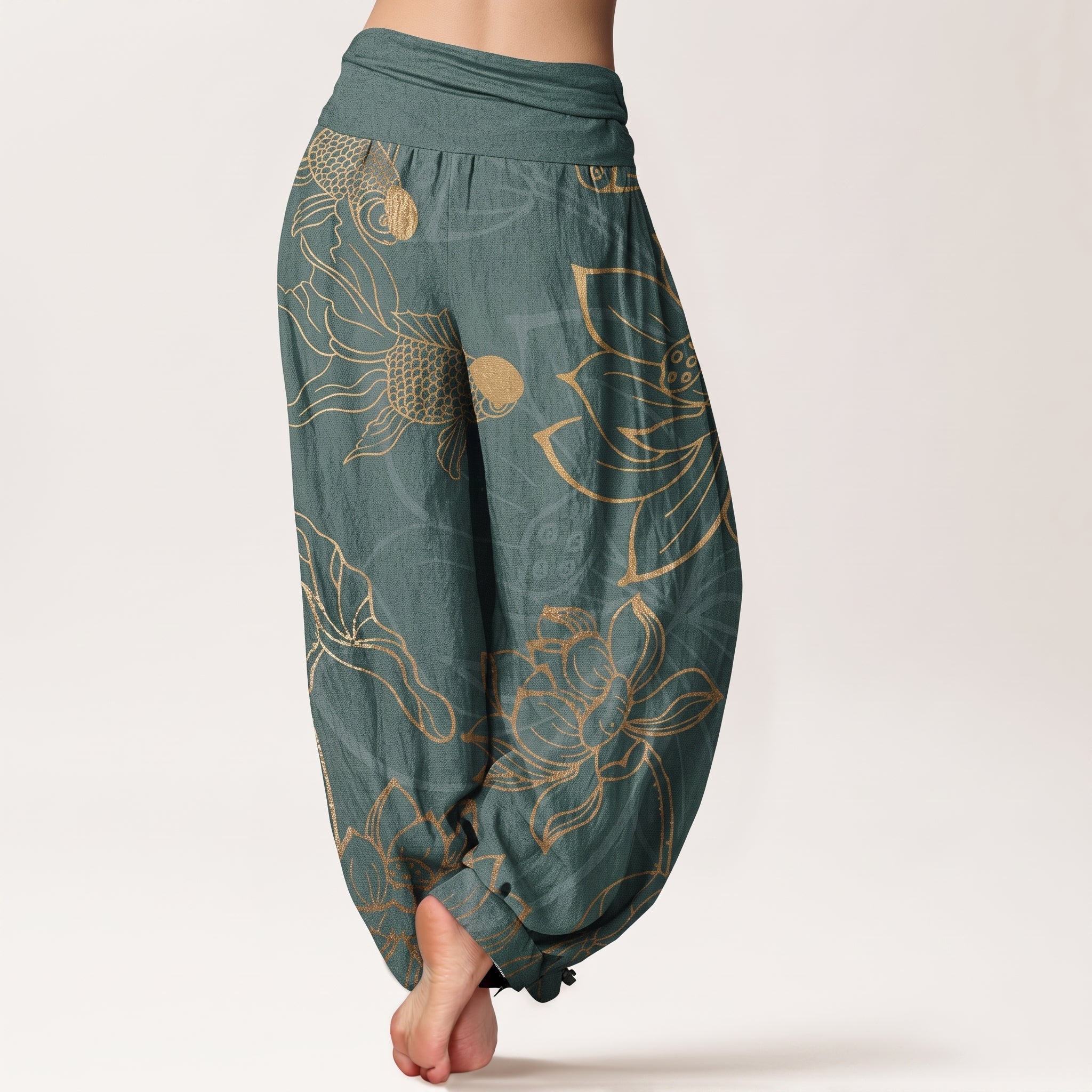 Beatrice - Women's Summer Printed Tapered Cuffed Trousers