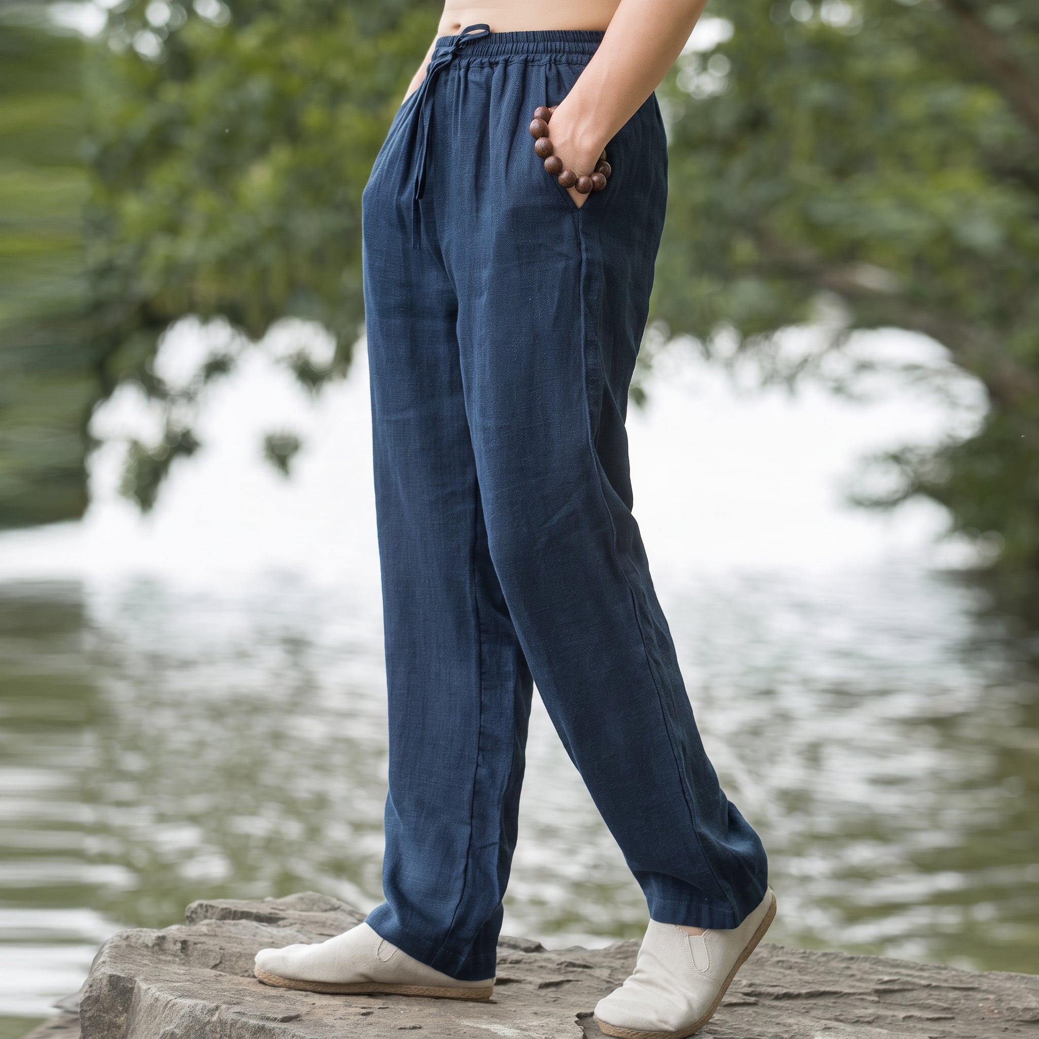 Charlie - Men's Summer Relaxed Fit Straight Leg Trousers