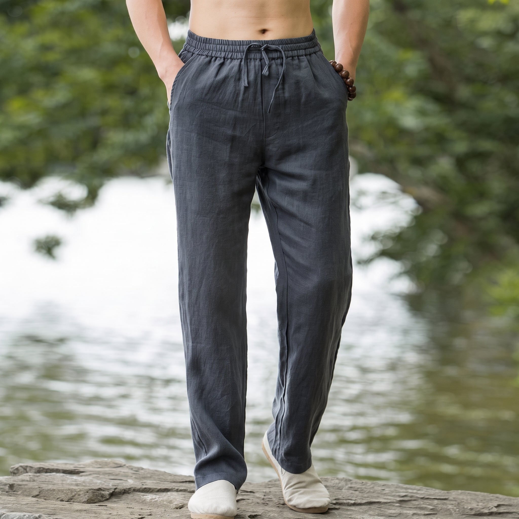 Charlie - Men's Summer Relaxed Fit Straight Leg Trousers