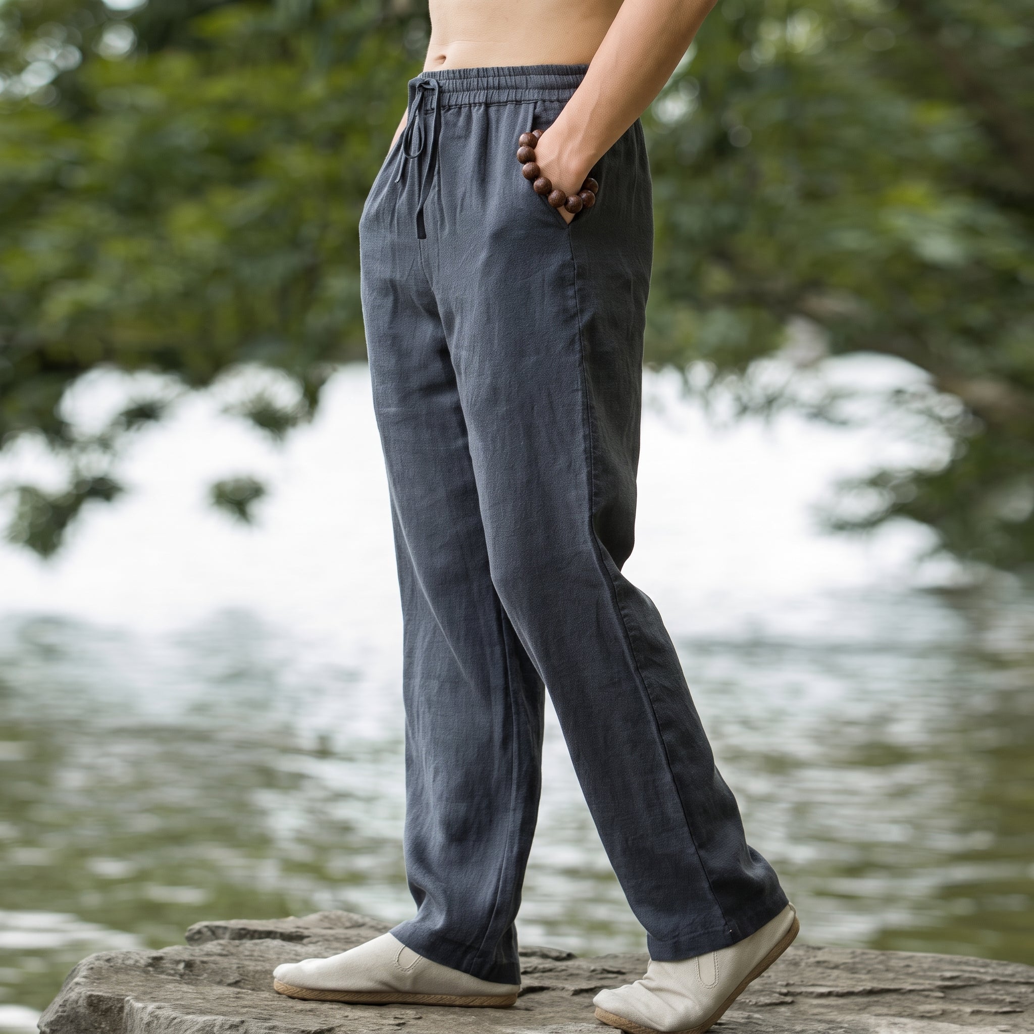 Charlie - Men's Summer Relaxed Fit Straight Leg Trousers