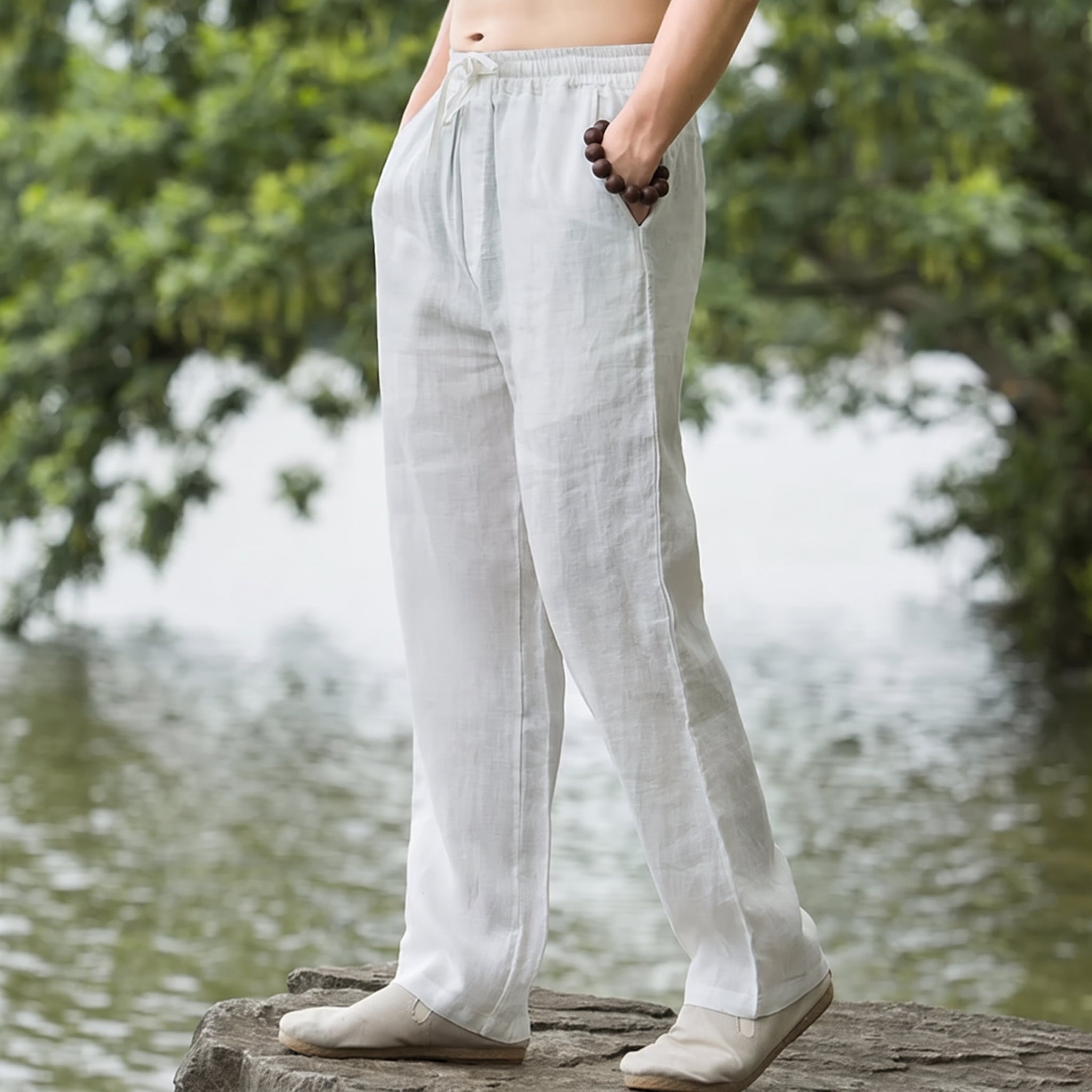 Charlie - Men's Summer Relaxed Fit Straight Leg Trousers