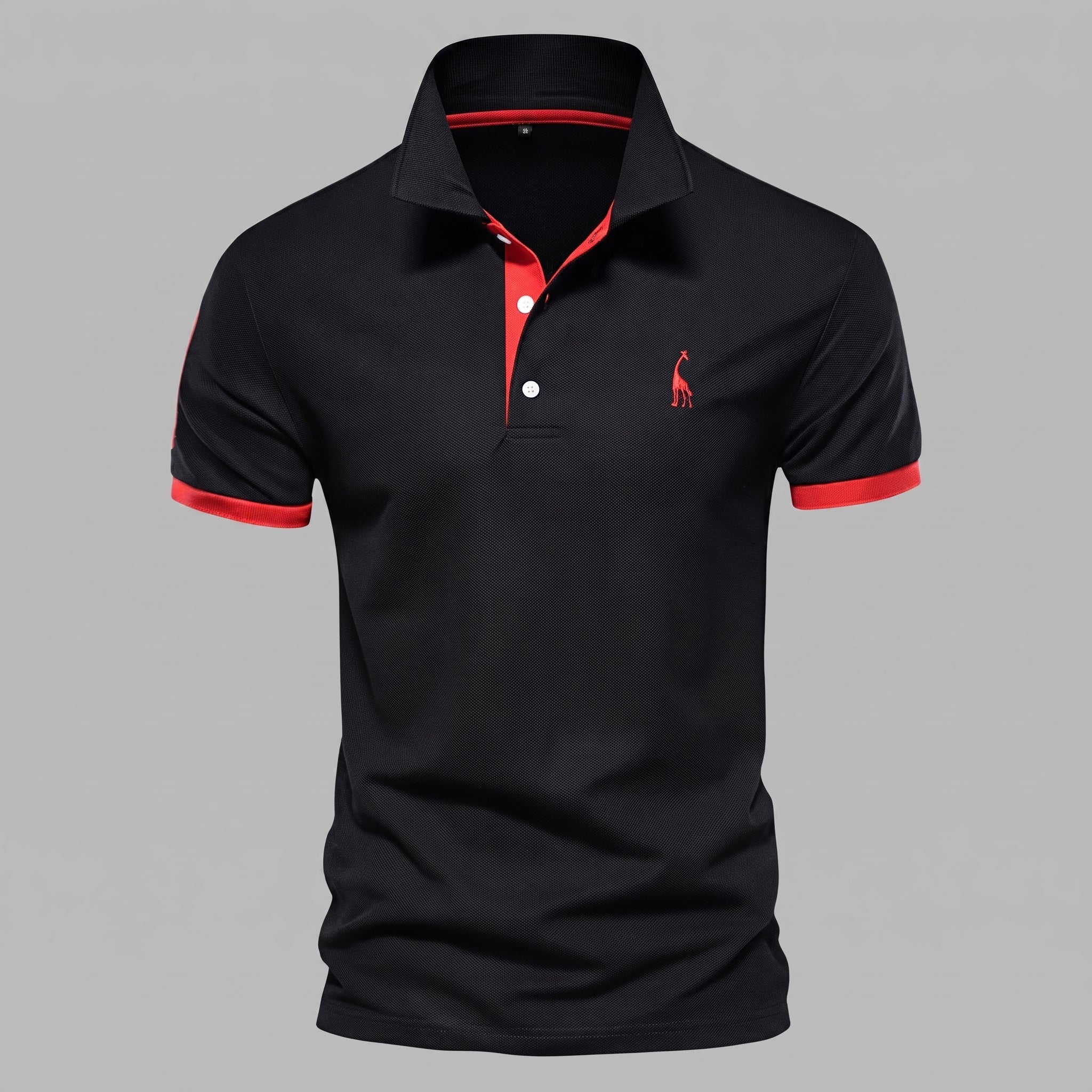 Arthur - Men's Short Sleeve Polo Shirt with Contrast Trim