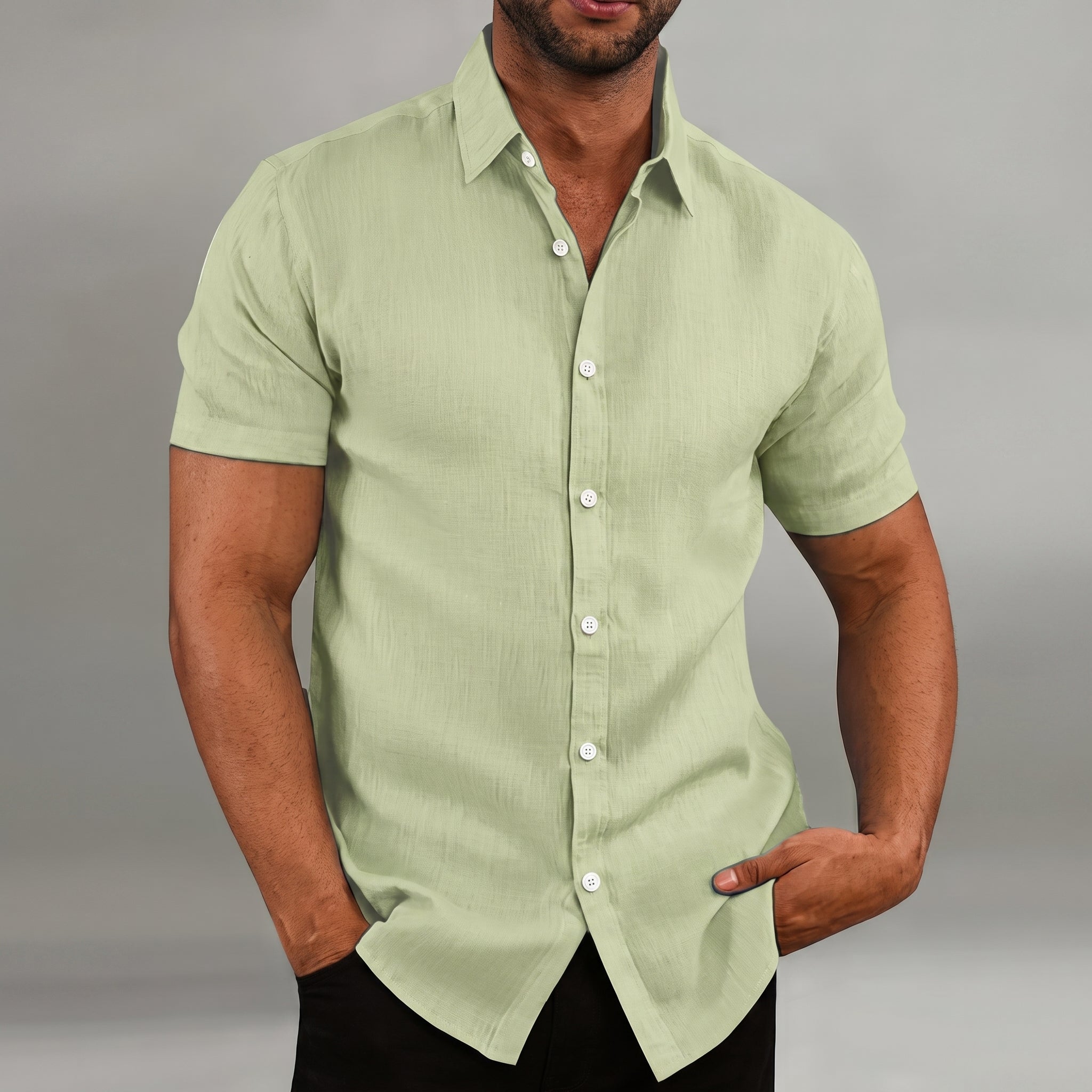 Arthur - Men's Summer Slim Fit Button-Down Shirt
