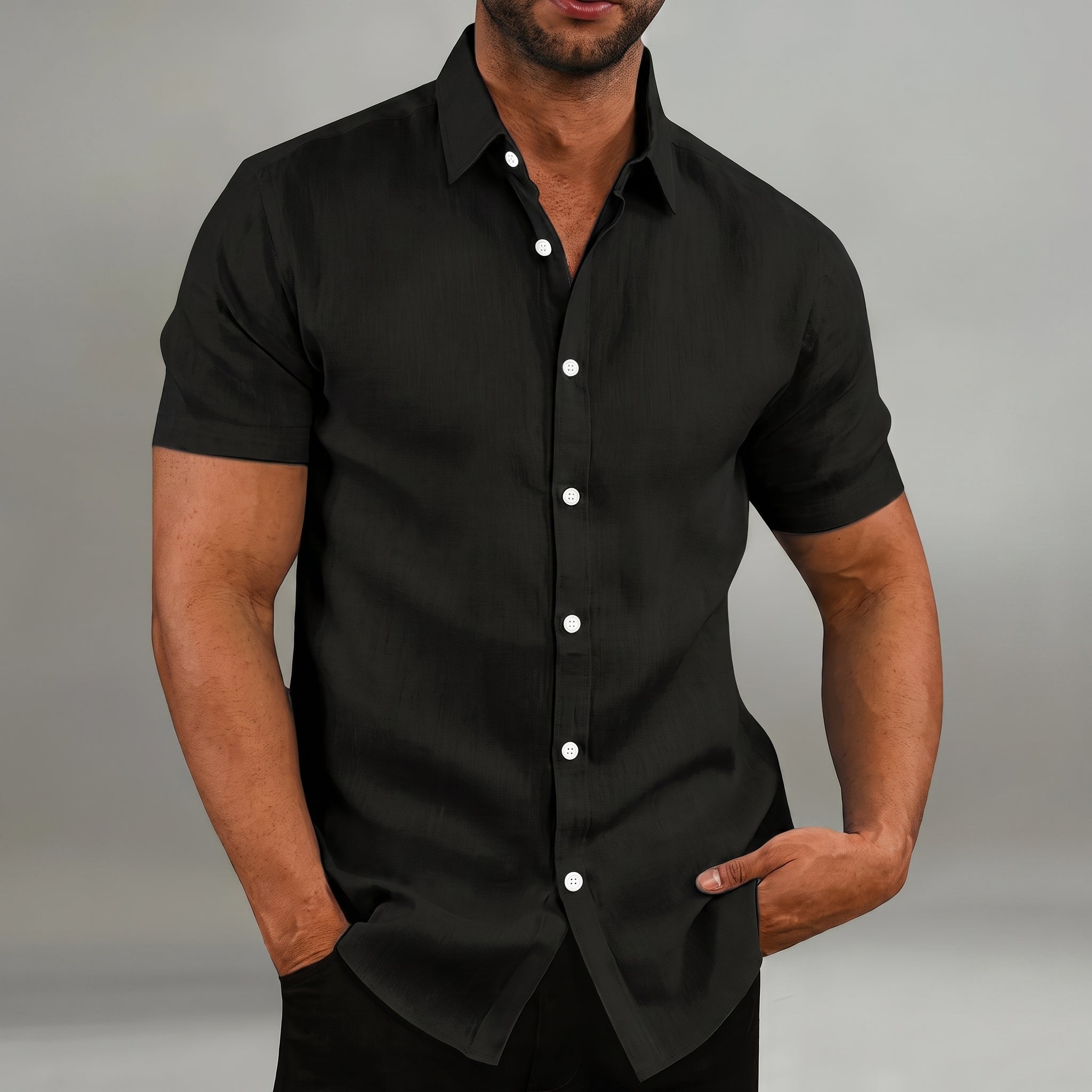 Arthur - Men's Summer Slim Fit Button-Down Shirt