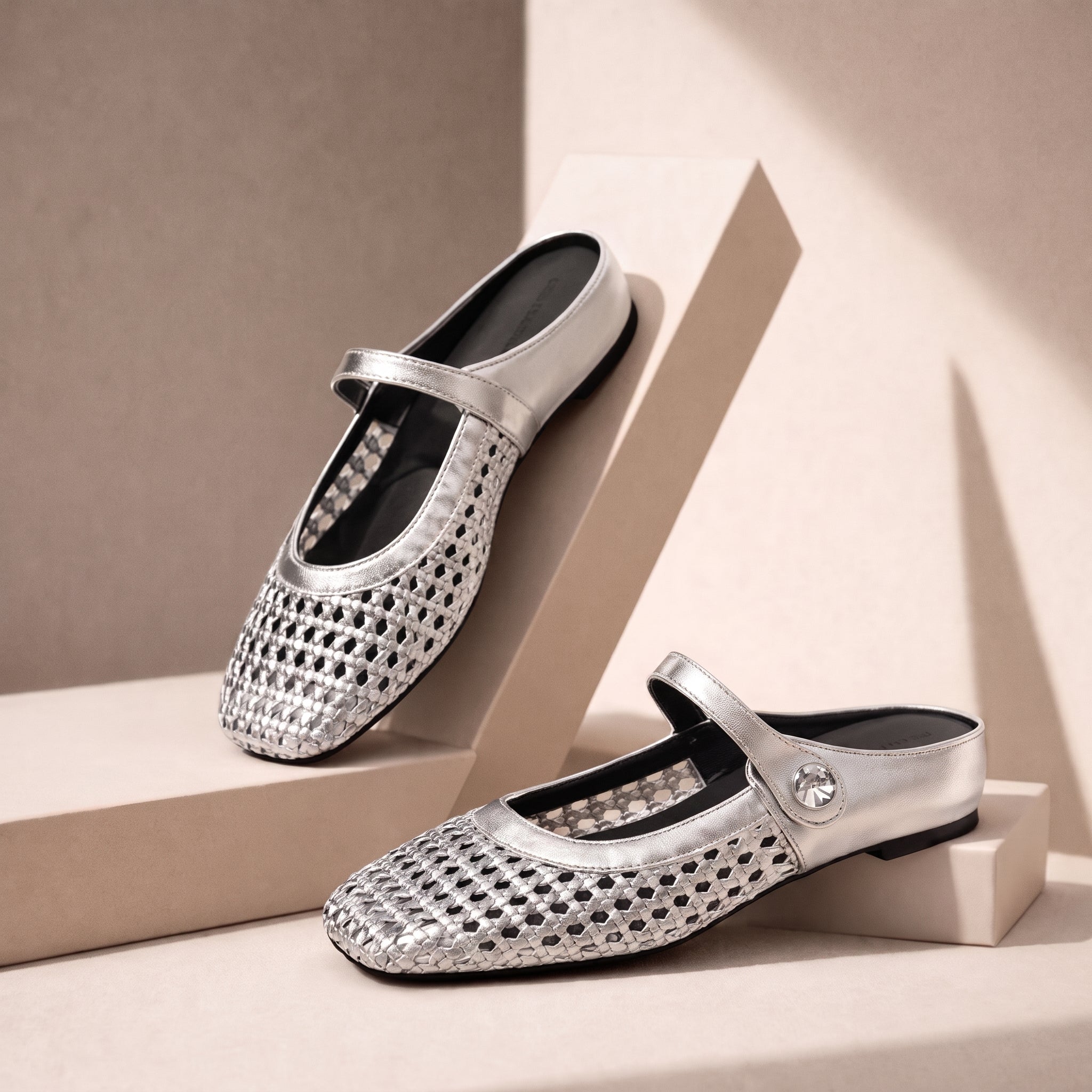 Daisy - Women's Orthopaedic Flat Mules with Buckle Strap