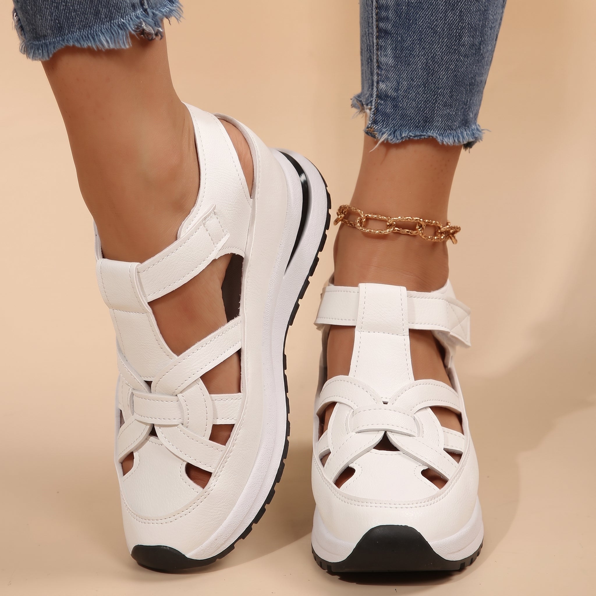 Alice - Women's Orthopaedic Platform Sandals with Velcro Strap