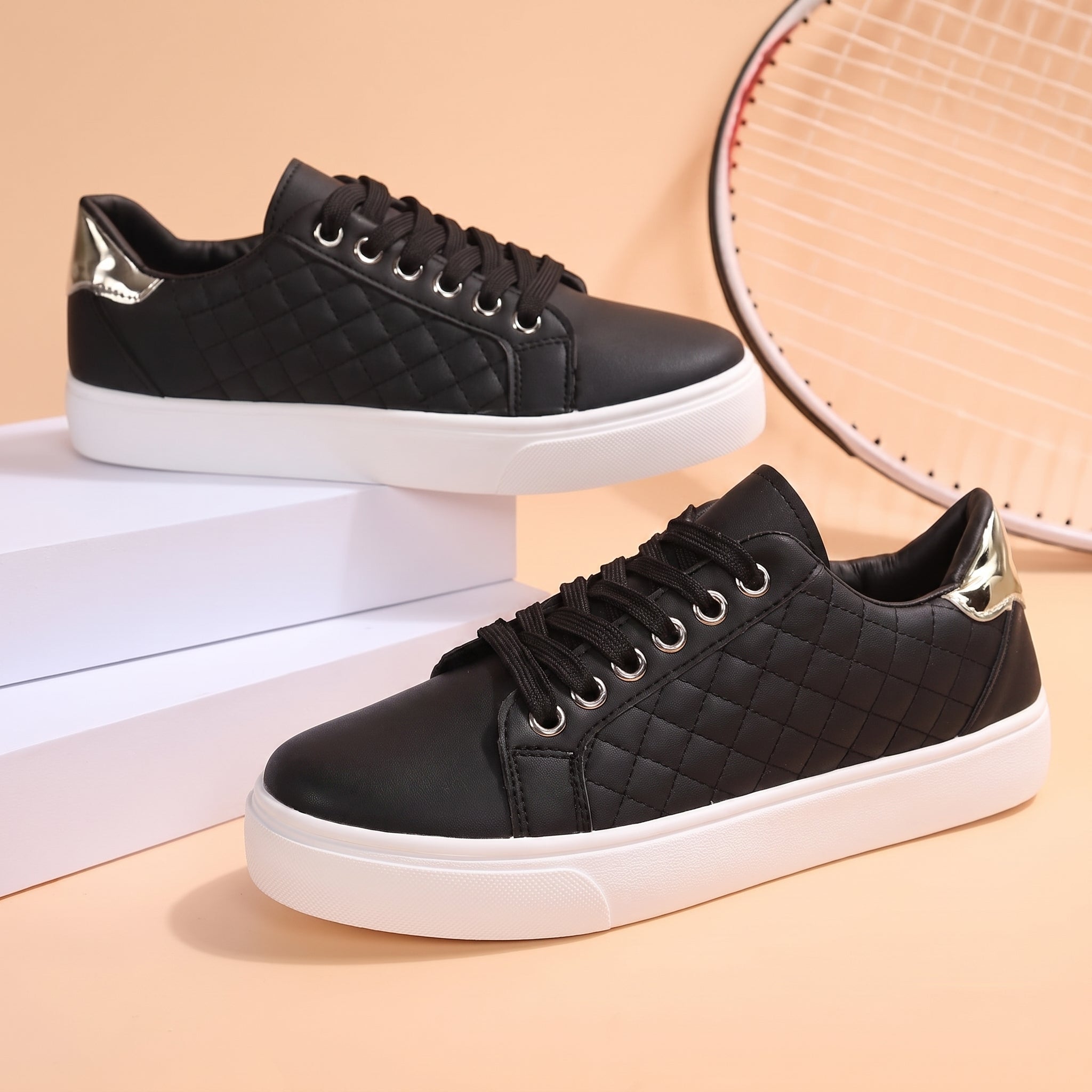 Alice - Women's Orthopaedic Quilted Low-Top Trainers