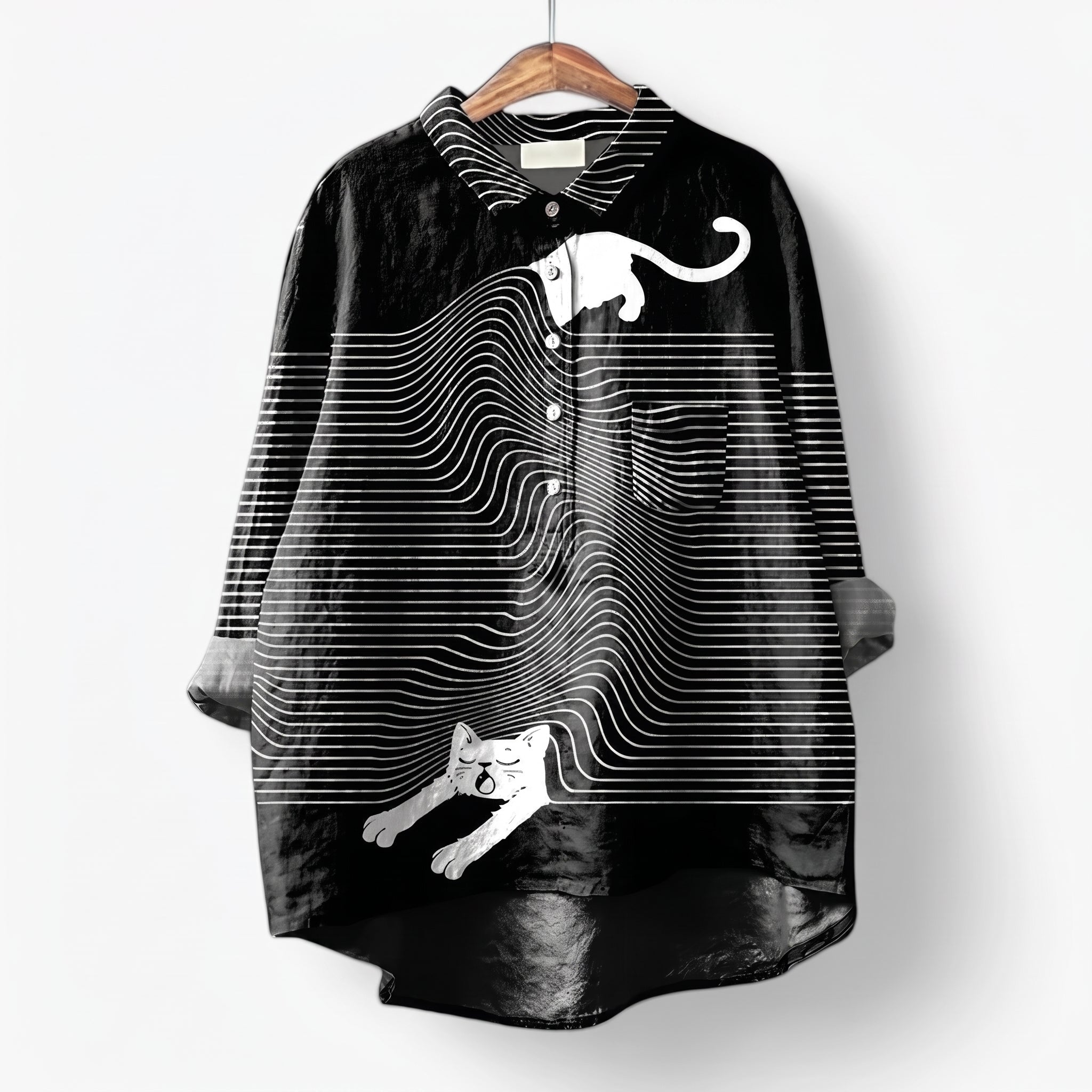 Olivia - Women's Summer Long Sleeve Printed Blouse