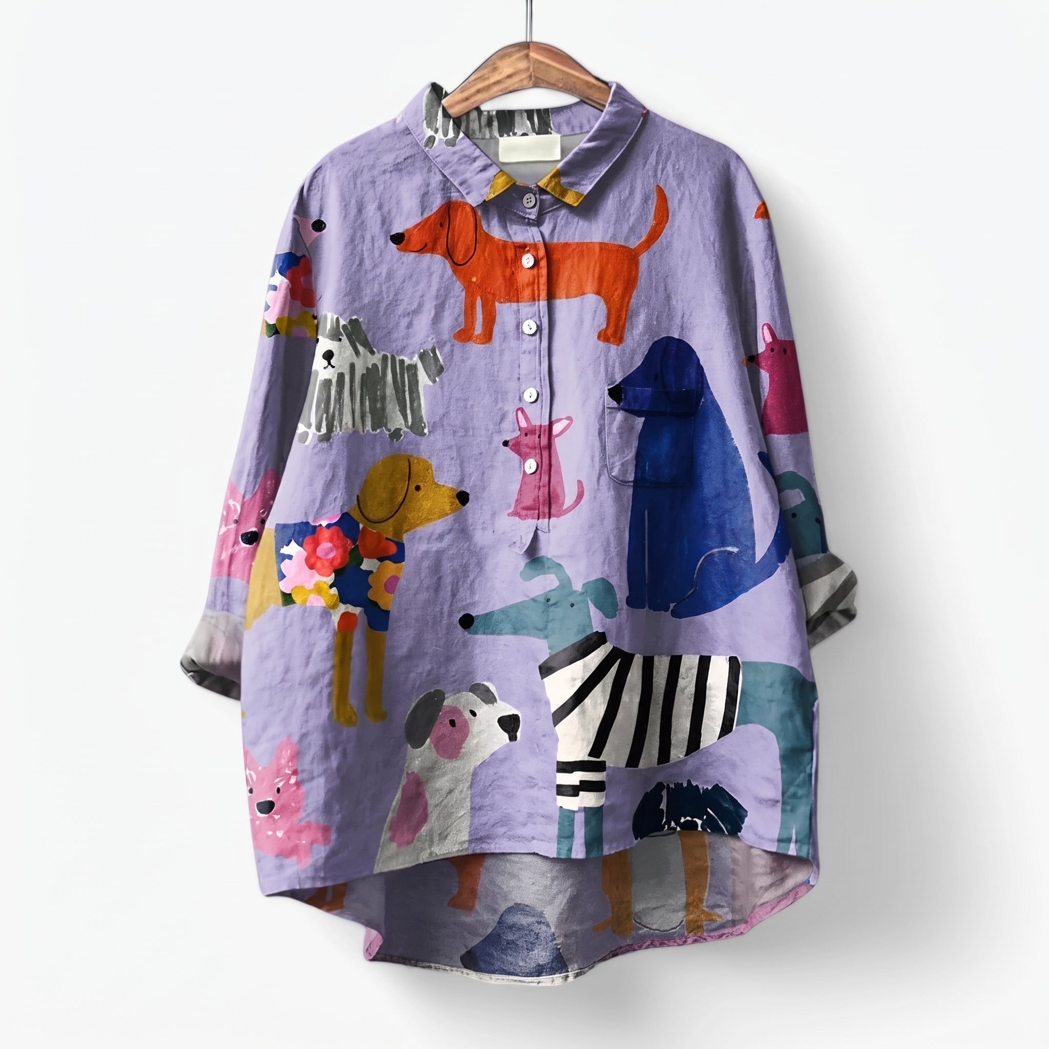 Olivia - Women's Summer Long Sleeve Printed Blouse