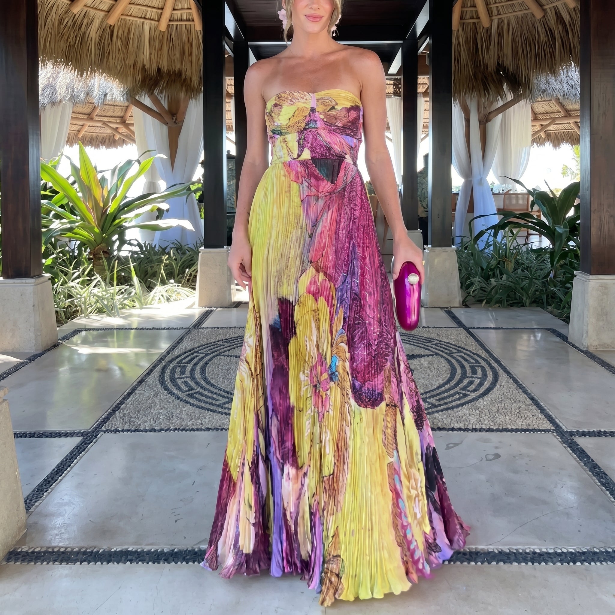 Georgia - Women's Summer Floral Print Maxi Dress