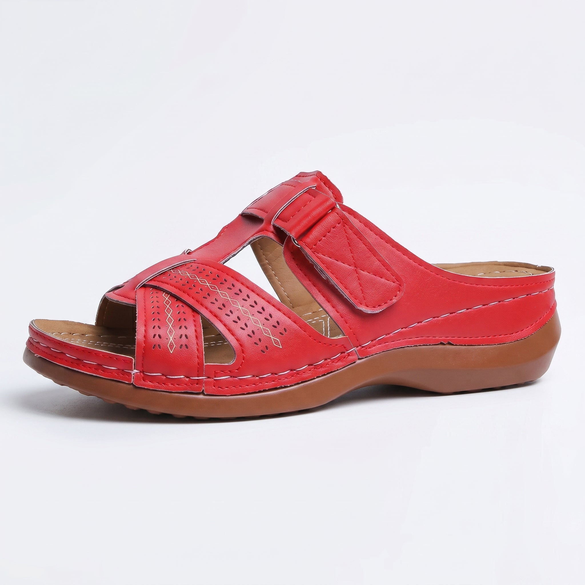 Anelie - Women's Orthopaedic Buckle Strap Wedge Sandals