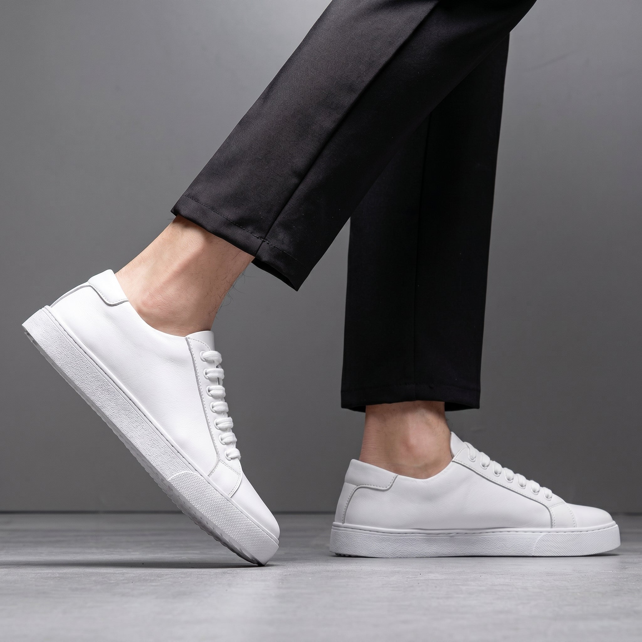 Jonas - Men's Classic Minimalist Low-Top Trainers