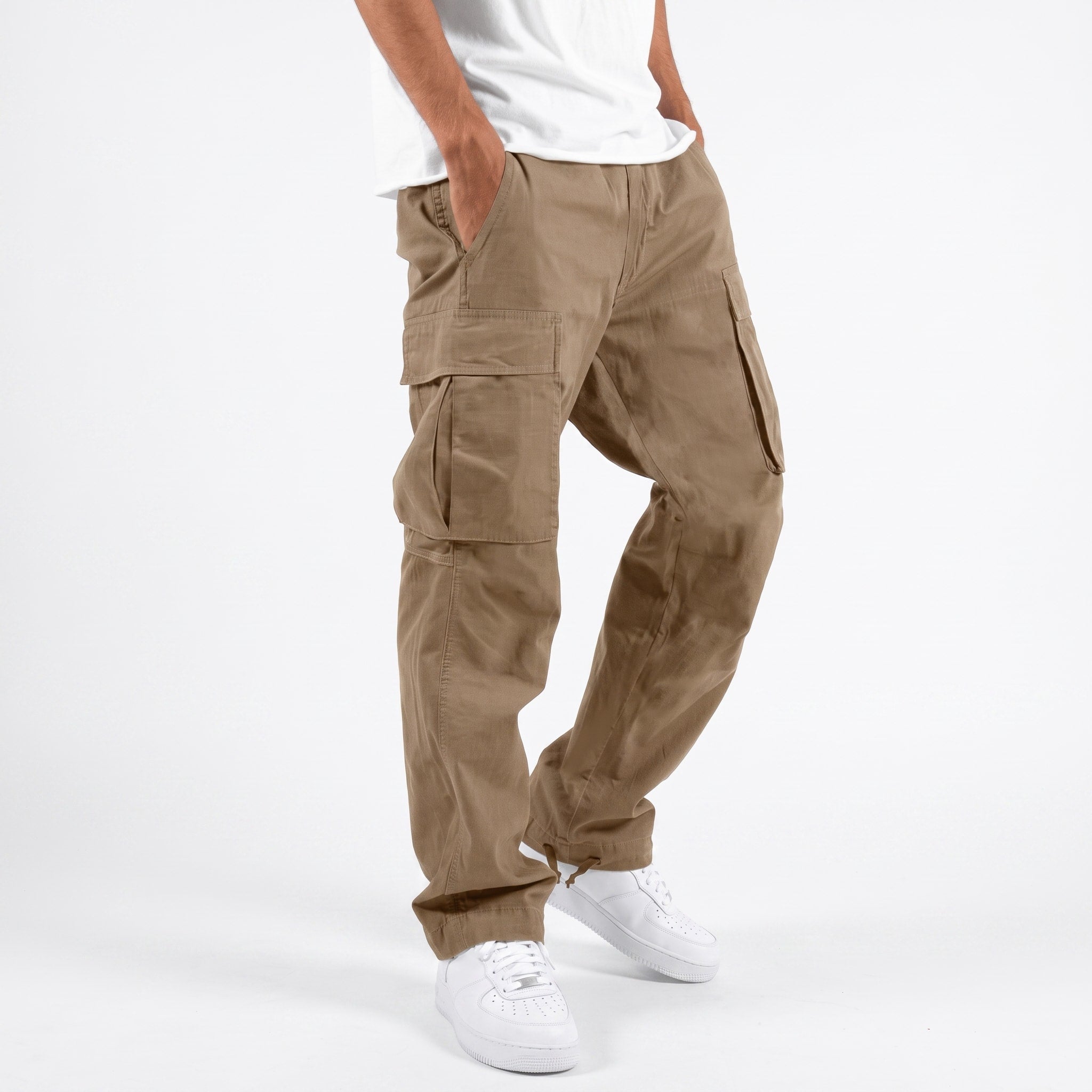 James - Men's Relaxed Fit Cargo Trousers with Multiple Pockets