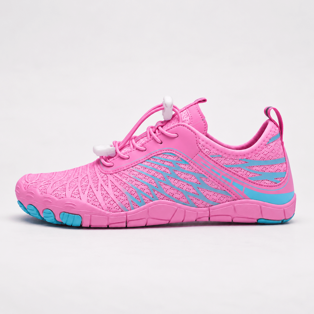 Alice - Women's Lightweight Trainers with Wide Toe Box and Non-Slip Sole - Sneakers - Pink - Davies & Cooper