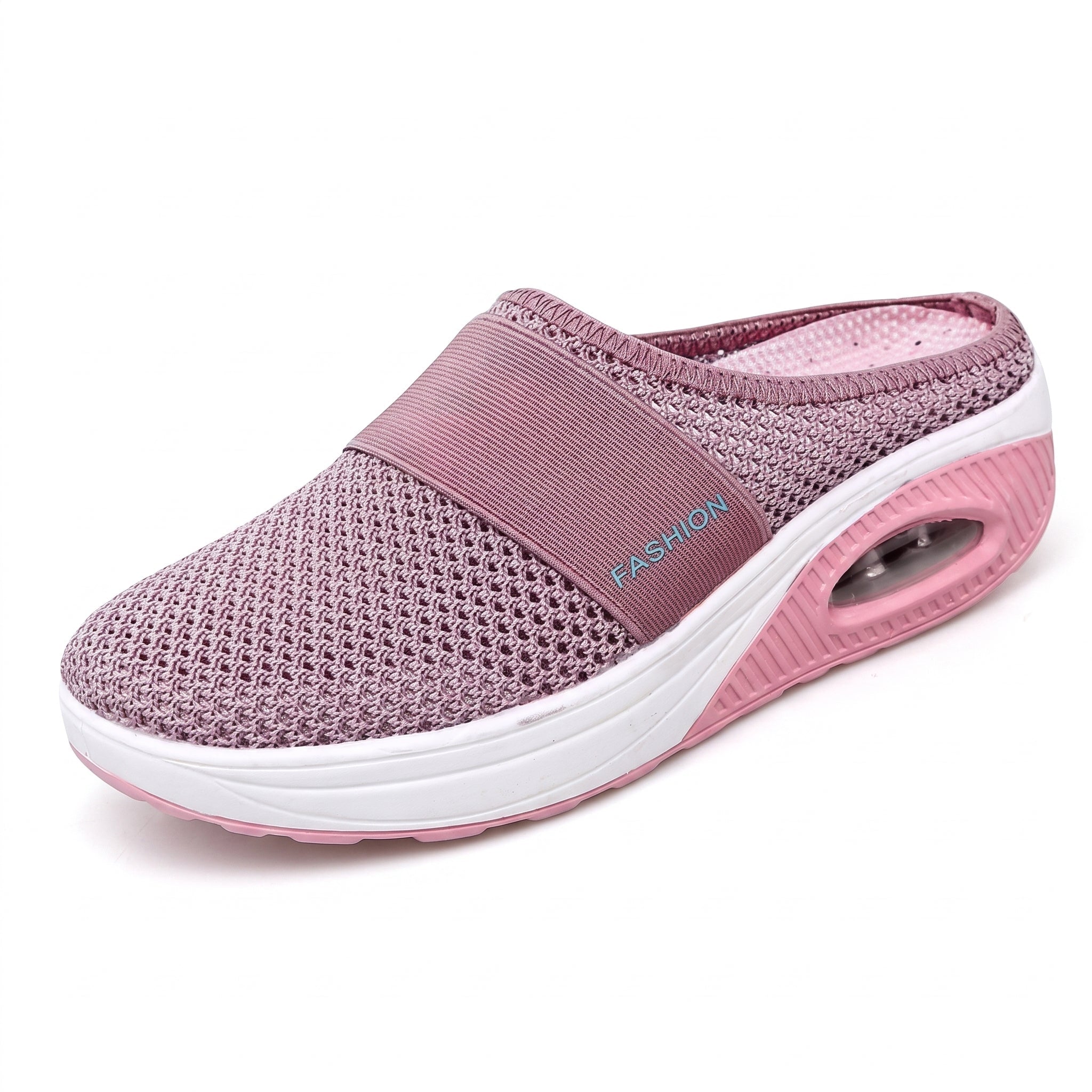 Alice – Women's Orthopaedic Breathable Platform Mules - Flats - Pink - Davies & Cooper
