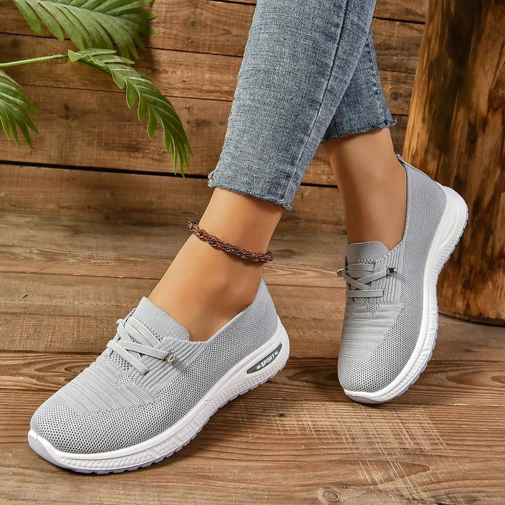 Alice - Women's Orthopaedic Cushion Low - Top Trainers - Trainers - Grey - Davies & Cooper