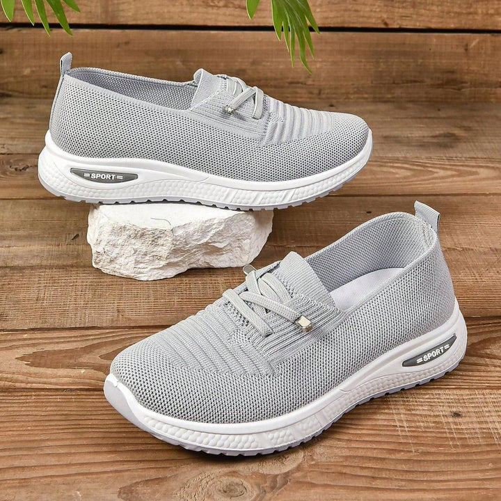 Alice - Women's Orthopaedic Cushion Low - Top Trainers - Trainers - Grey - Davies & Cooper