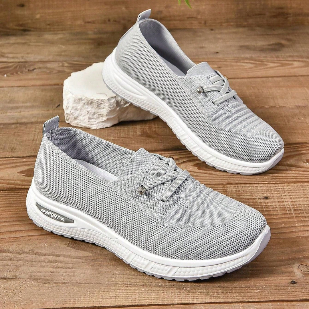 Alice - Women's Orthopaedic Cushion Low - Top Trainers - Trainers - Grey - Davies & Cooper