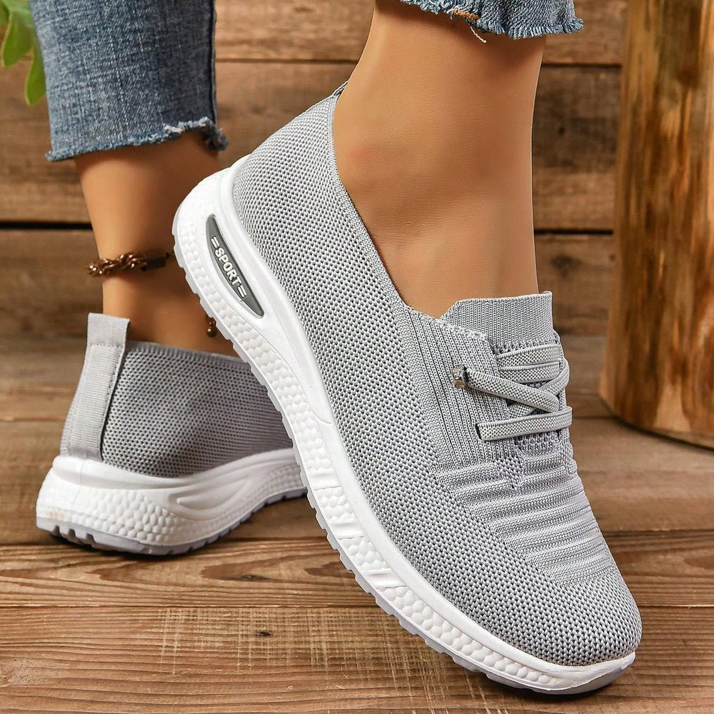 Alice - Women's Orthopaedic Cushion Low - Top Trainers - Trainers - Grey - Davies & Cooper