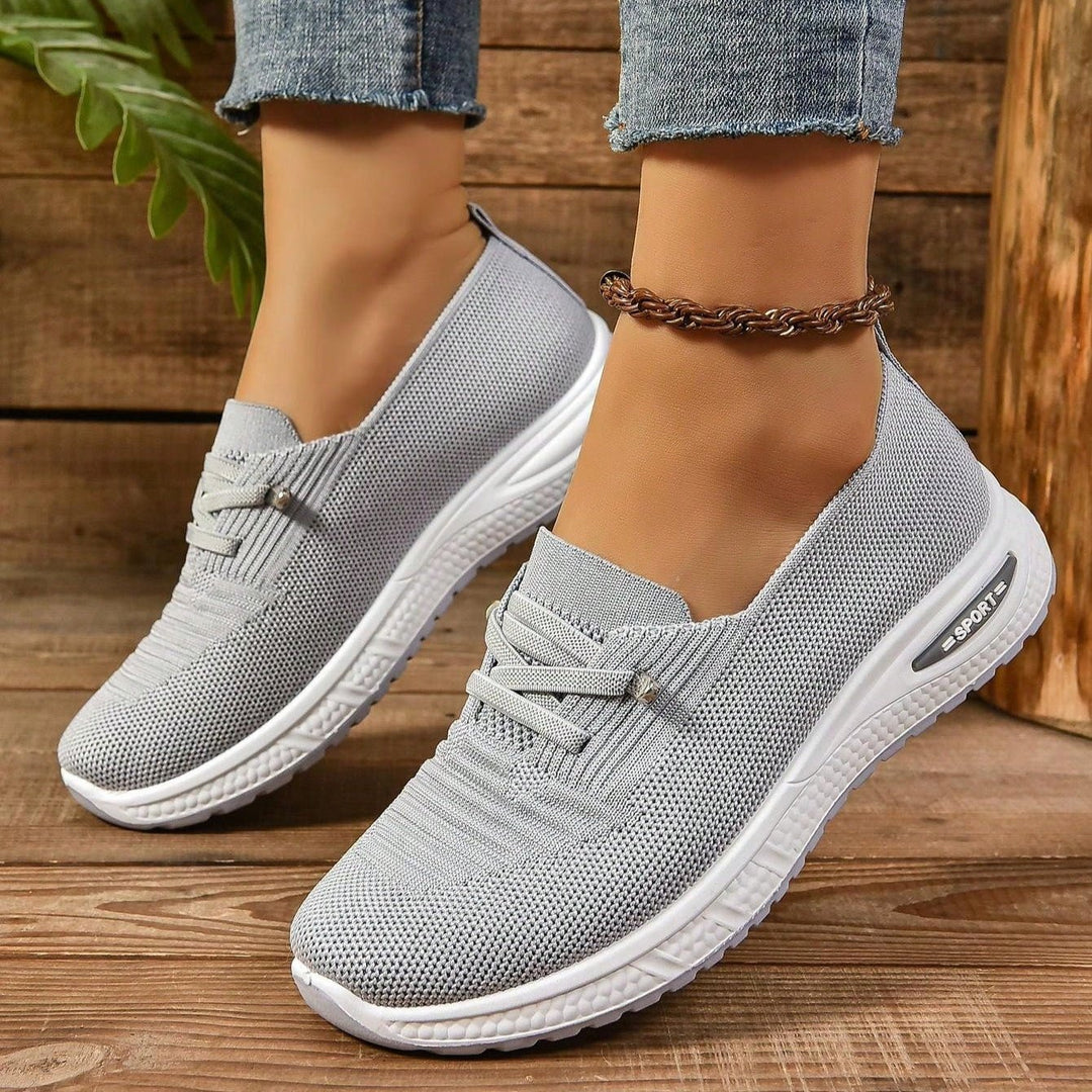 Alice - Women's Orthopaedic Cushion Low - Top Trainers - Trainers - Grey - Davies & Cooper