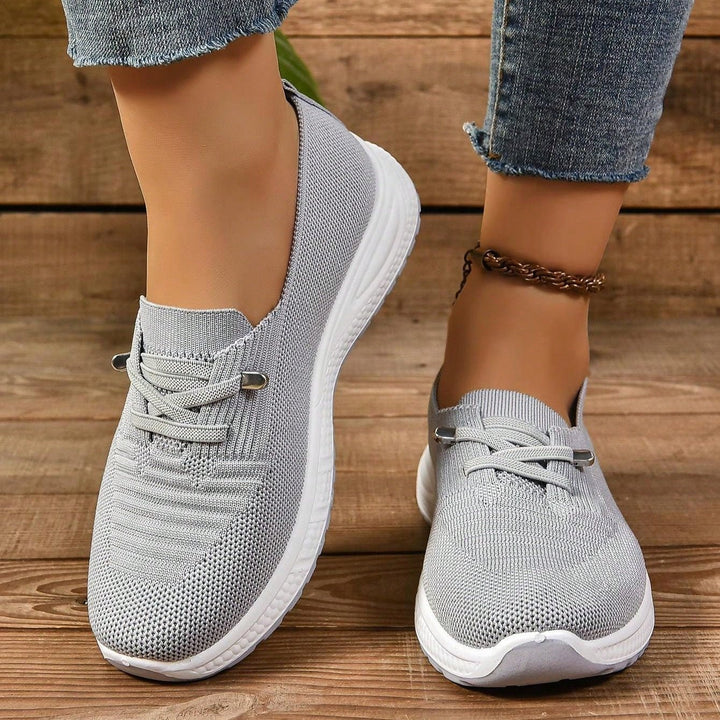 Alice - Women's Orthopaedic Cushion Low - Top Trainers - Trainers - Grey - Davies & Cooper