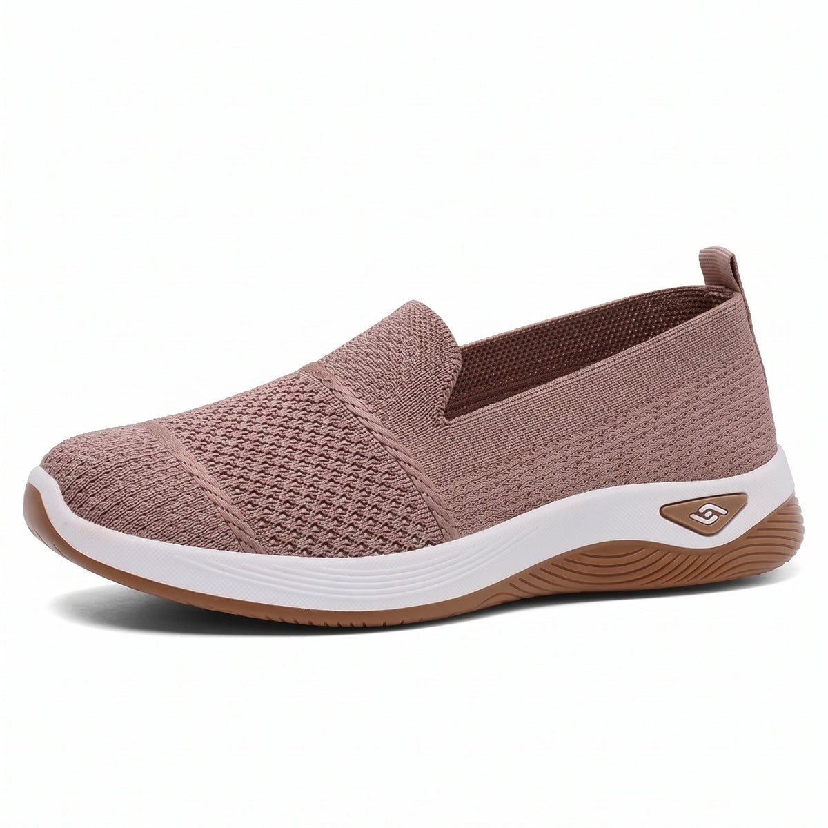Alice - Women's Orthopaedic Lightweight Slip-On Trainers - Orthopaedic Shoes - Pink - Davies & Cooper