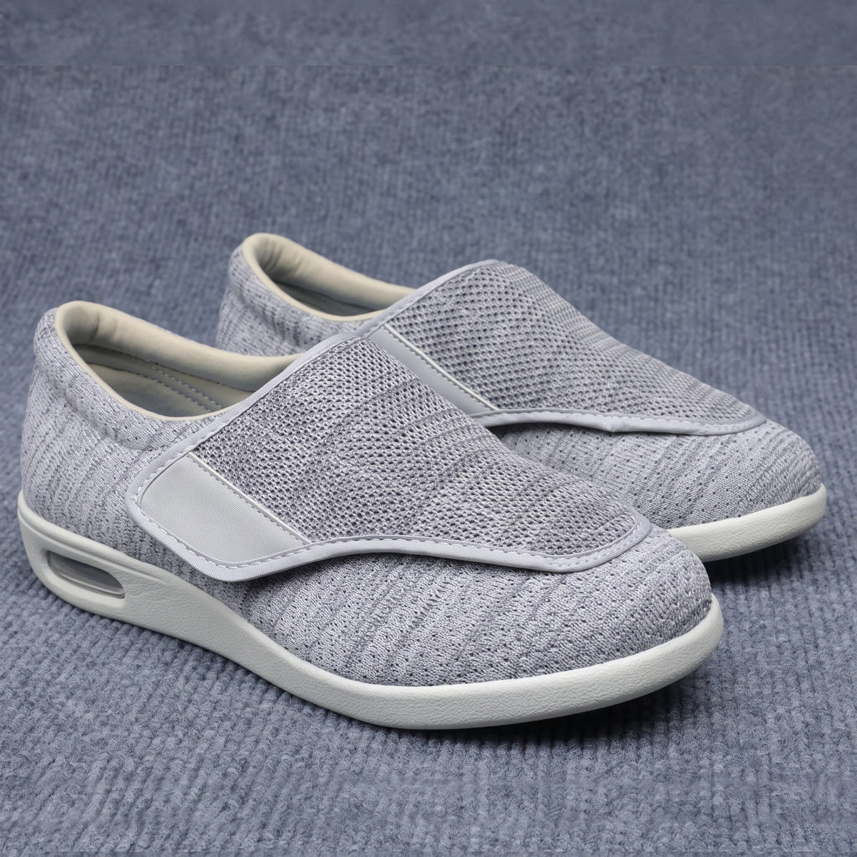 Alice – Women's Orthopaedic Wide Fit Trainers with Adjustable Strap - Sneakers - Grey - Davies & Cooper