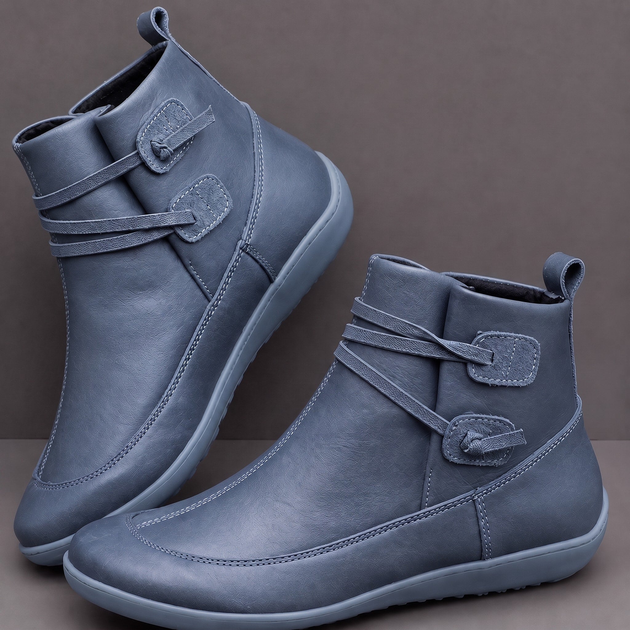 Alice - Women's Orthopaedic Buckle Strap Ankle Boots