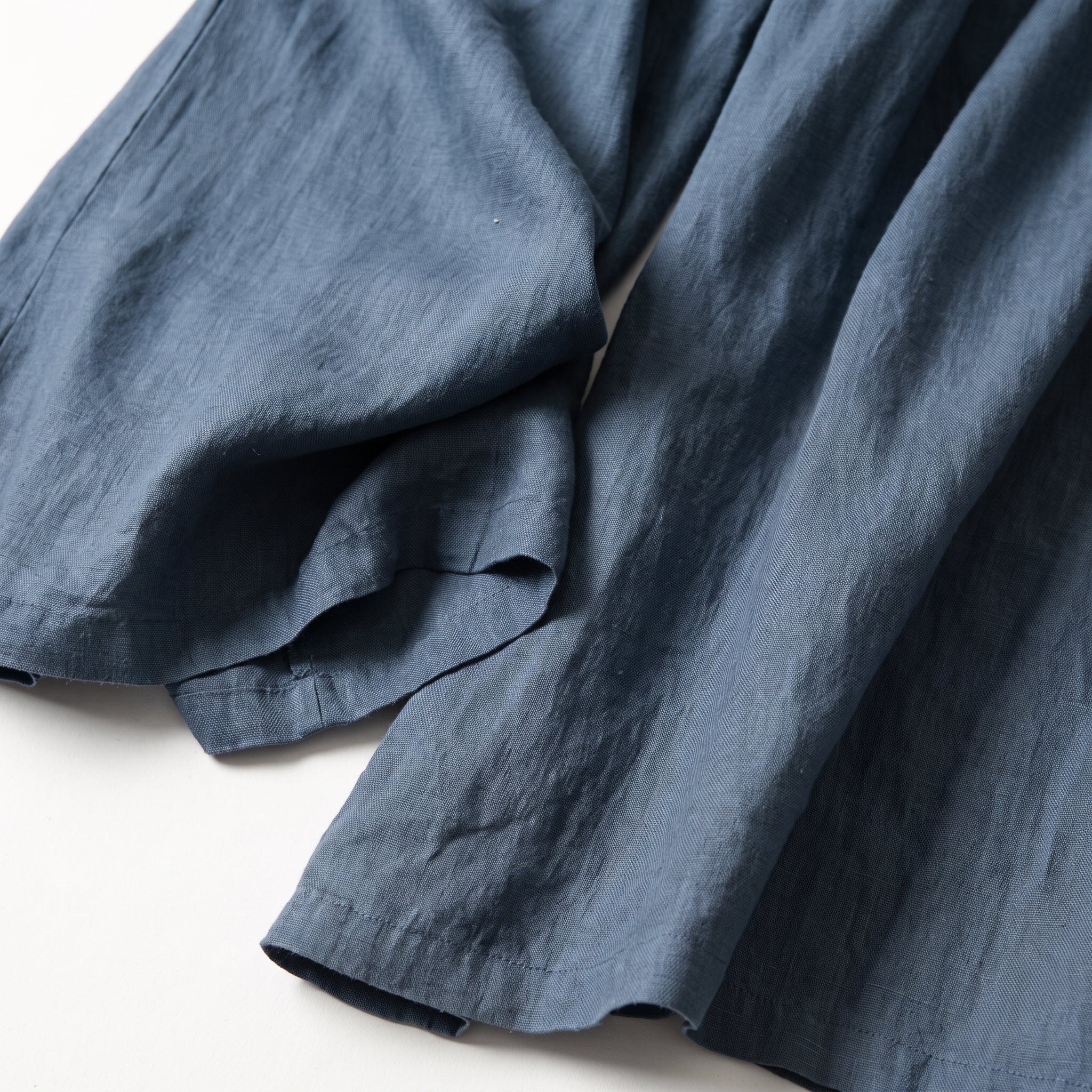 Beatrice - Women's Summer High-Waisted Pleated Culottes - Culottes - Blue - Davies & Cooper