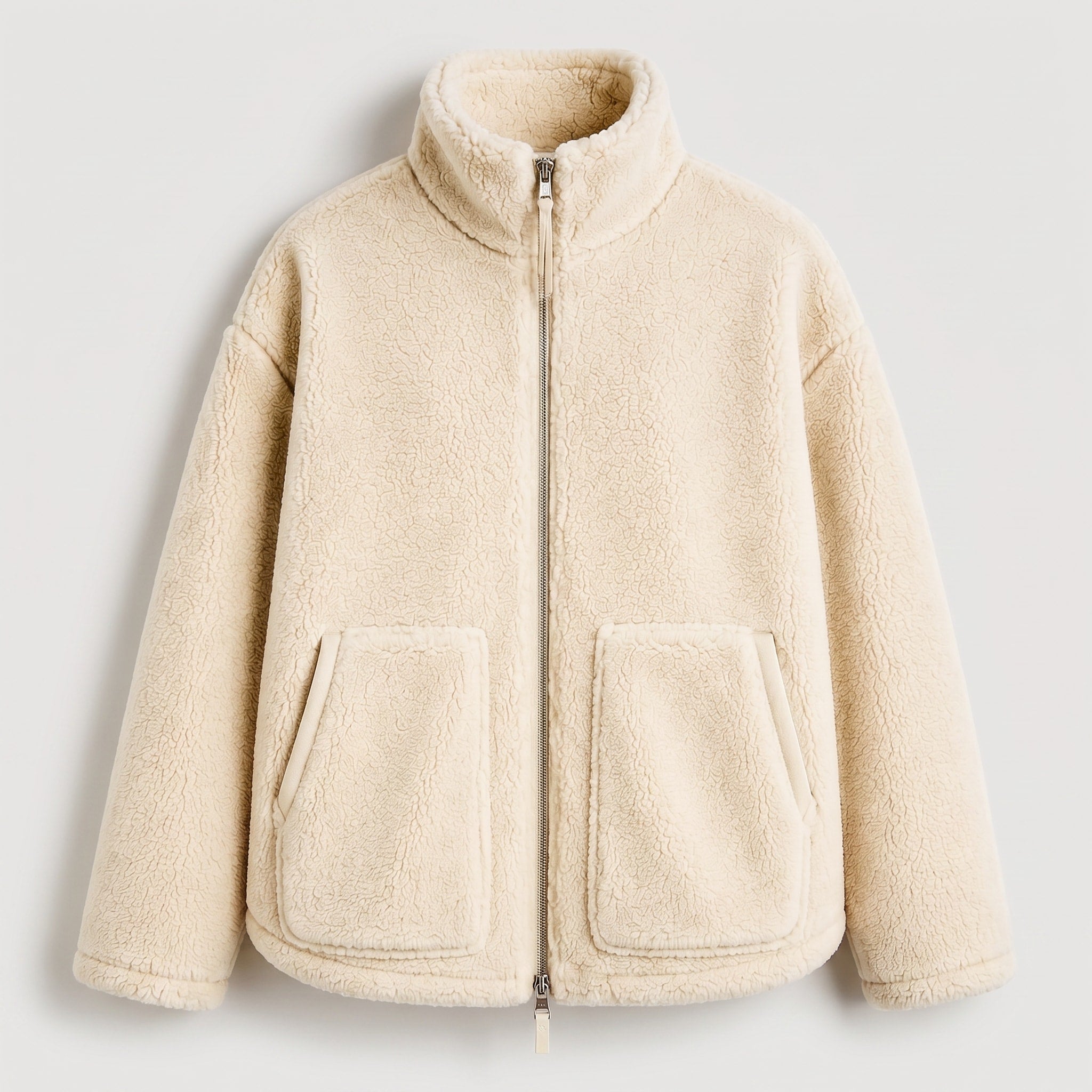 Isla - Women's Oversized Jacket with Stand Collar