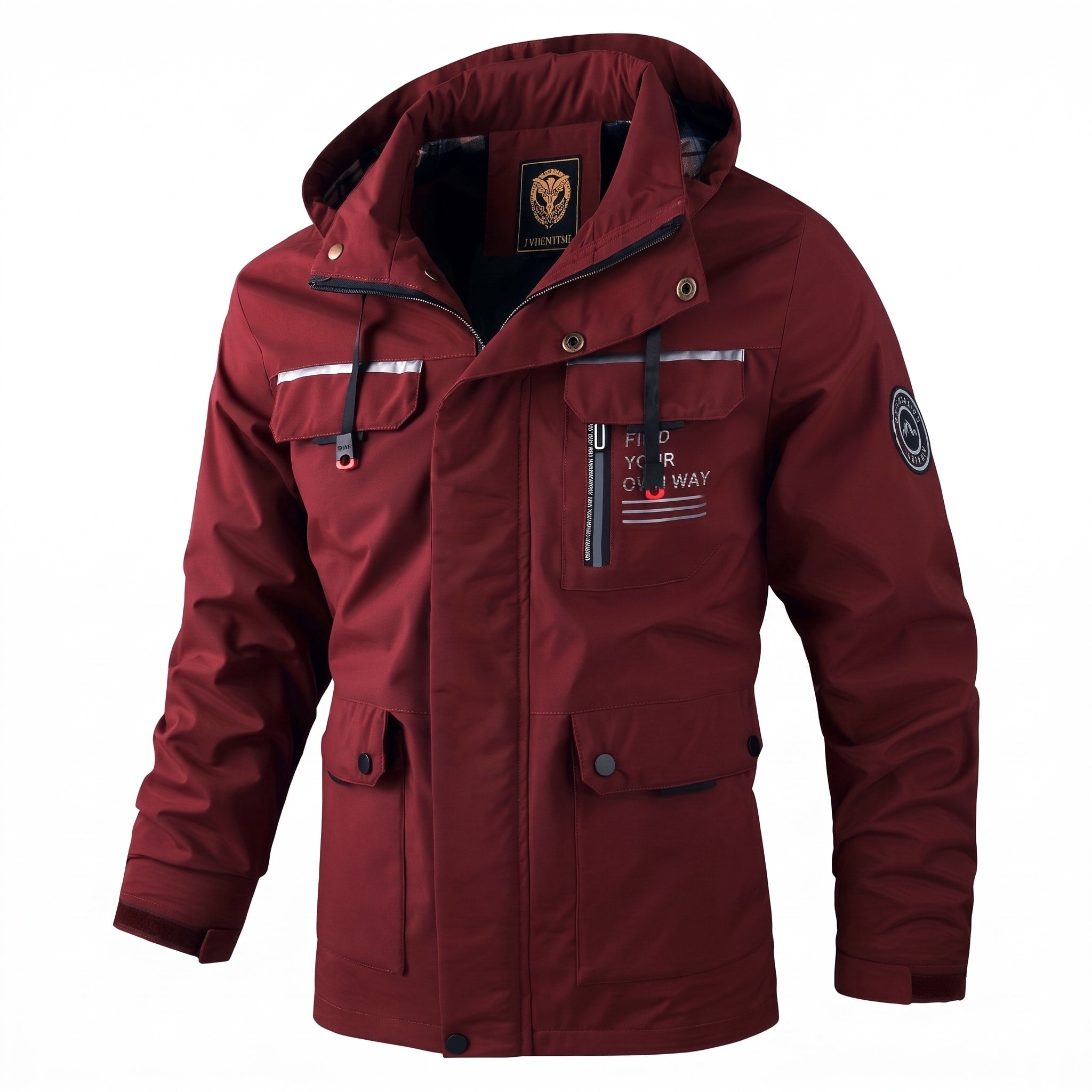 James - Men's Hooded Jacket with Multiple Pockets