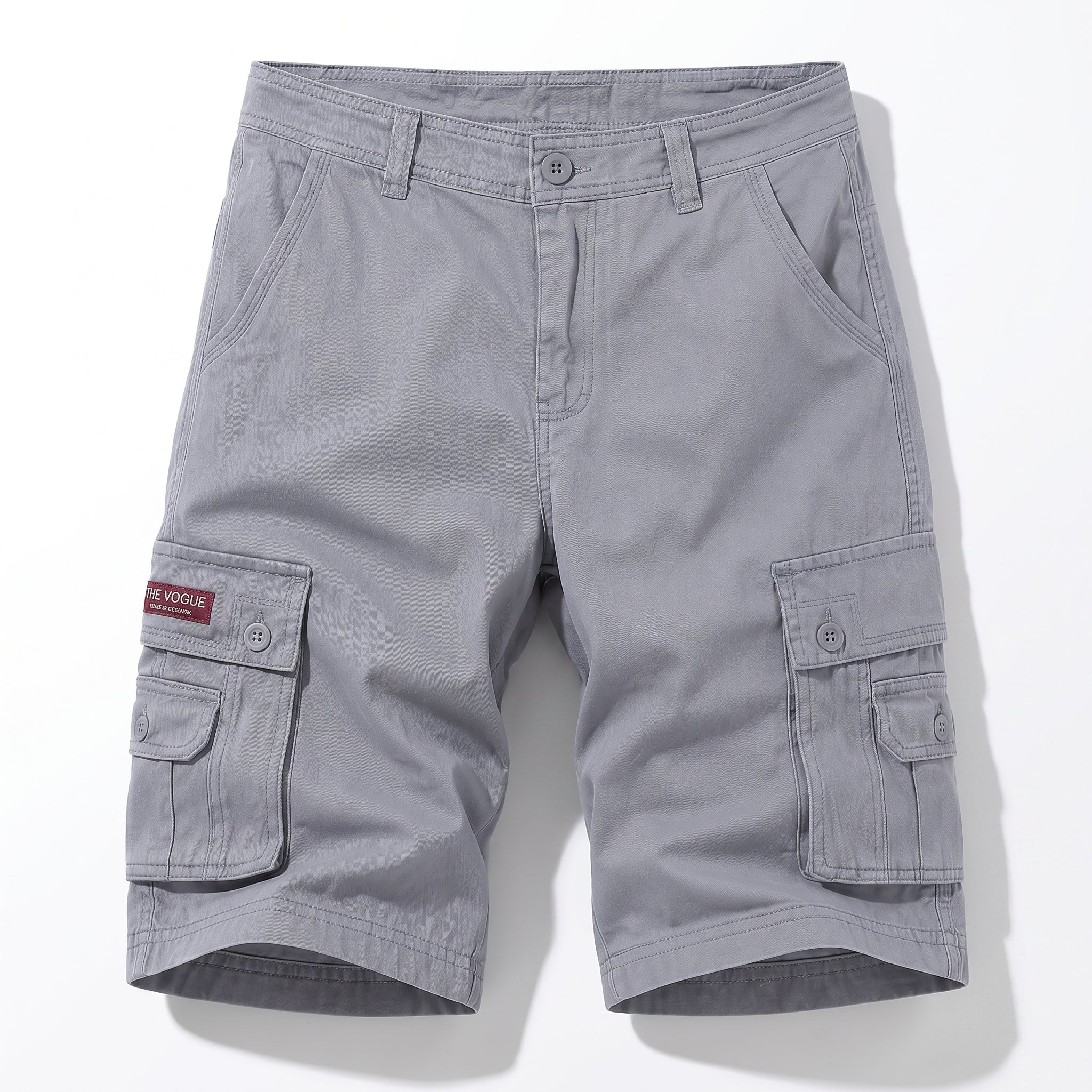 Charlie - Men's Summer Relaxed Fit Cargo Shorts - Shorts - Grey - Davies & Cooper
